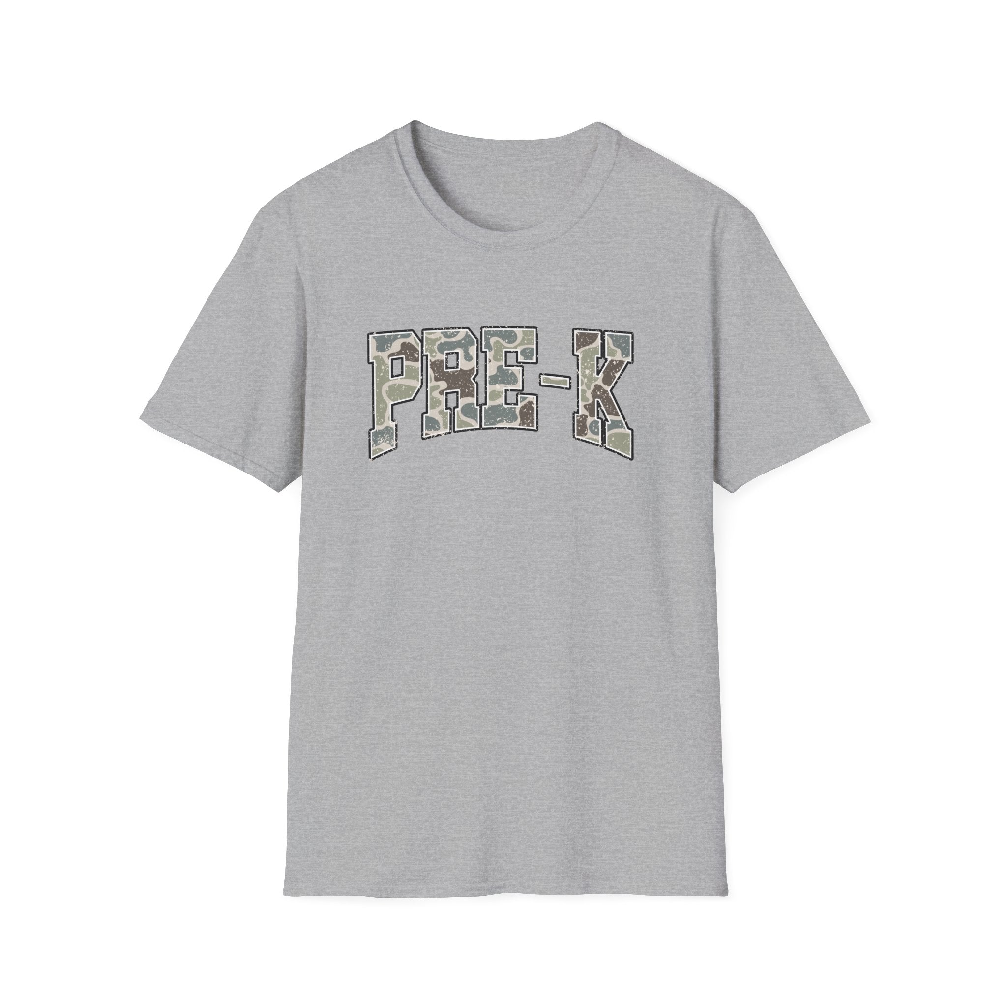 PRE-K Camo Kids T-Shirt — Military Style Preschool Shirt