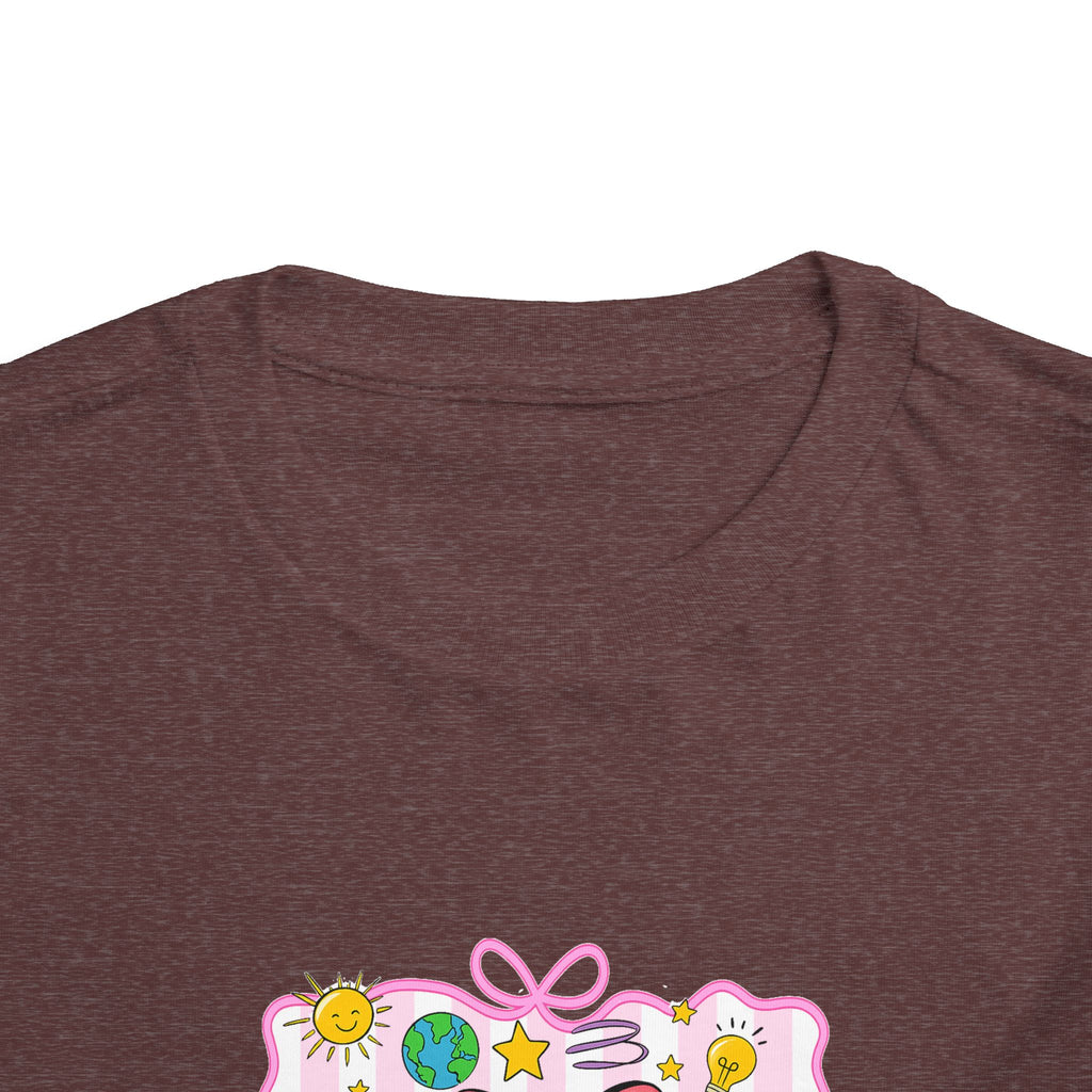 School Bus Kids Tee — Cute Back-to-School Toddler Shirt with Pencil & Apple Design