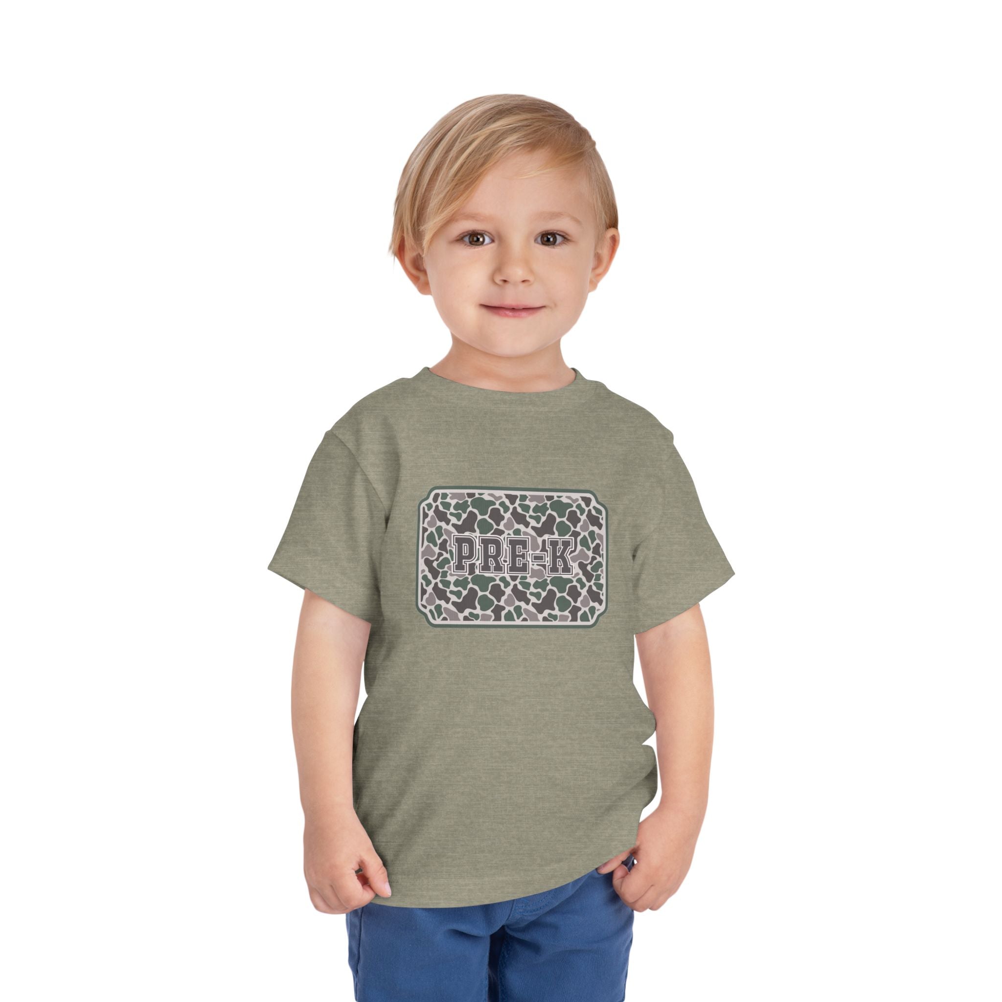 Toddler Tee — Camouflage Name Plate "PRE-k"