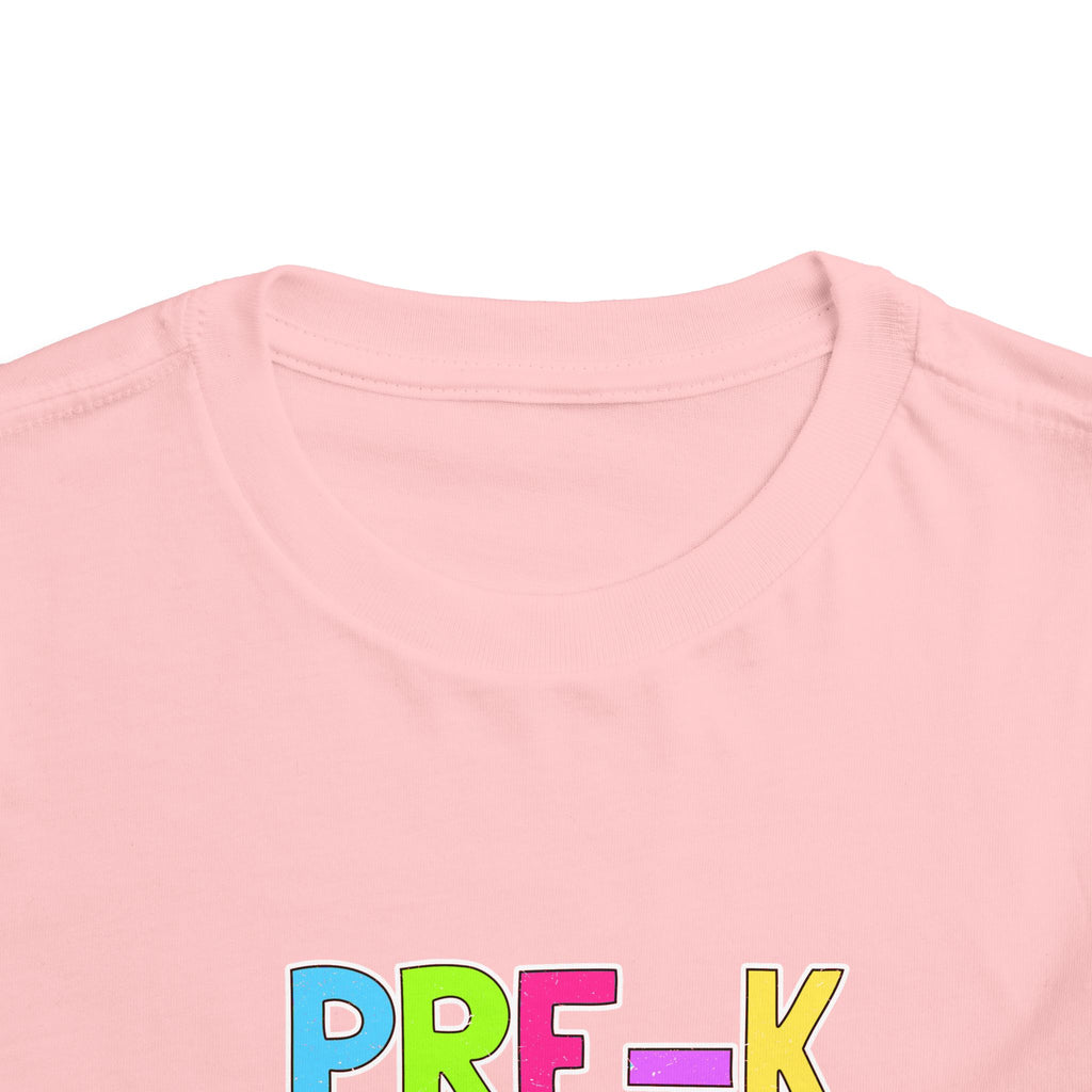 PRE-K Toddler Tee — Colorful Checkerboard Smile Preschool Shirt