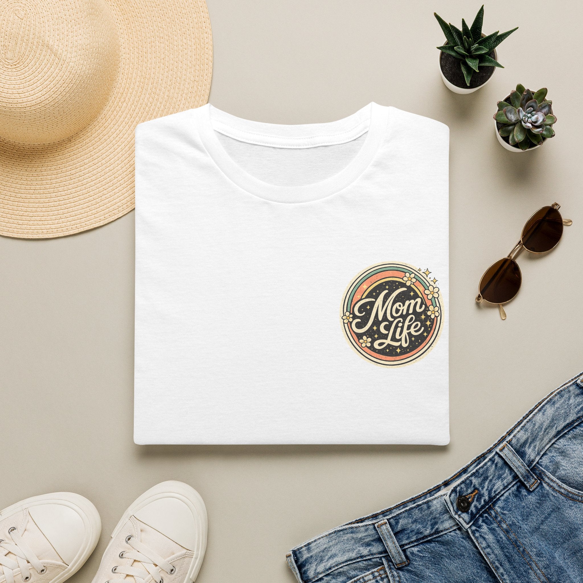 Mom Life T-Shirt — Retro Floral Mom Tee