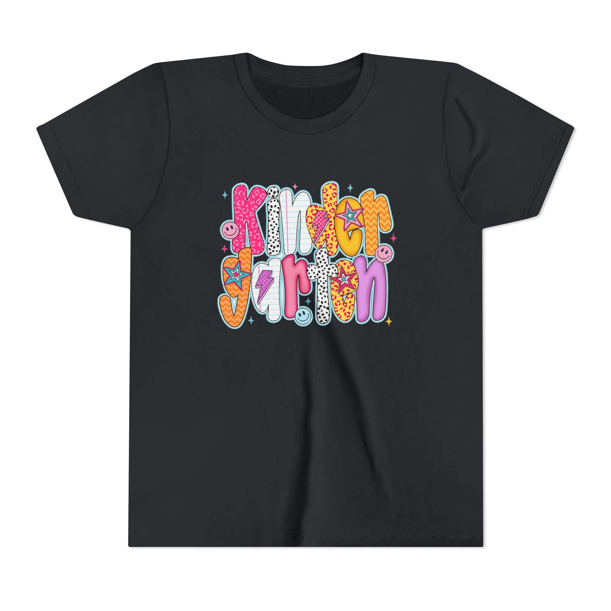 Youth Tee - "Kindergarten" Cute Retro Doodle Graphic