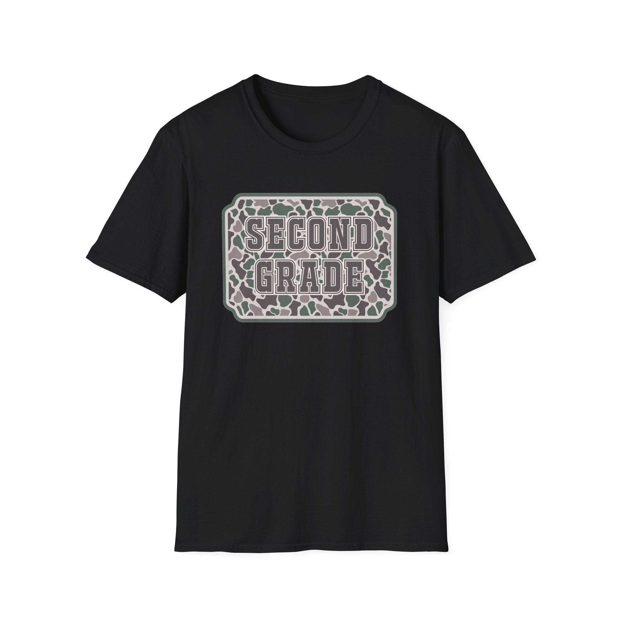 Second Grade Leopard Print T-Shirt — Cute Back-to-School Tee for Teachers & Students