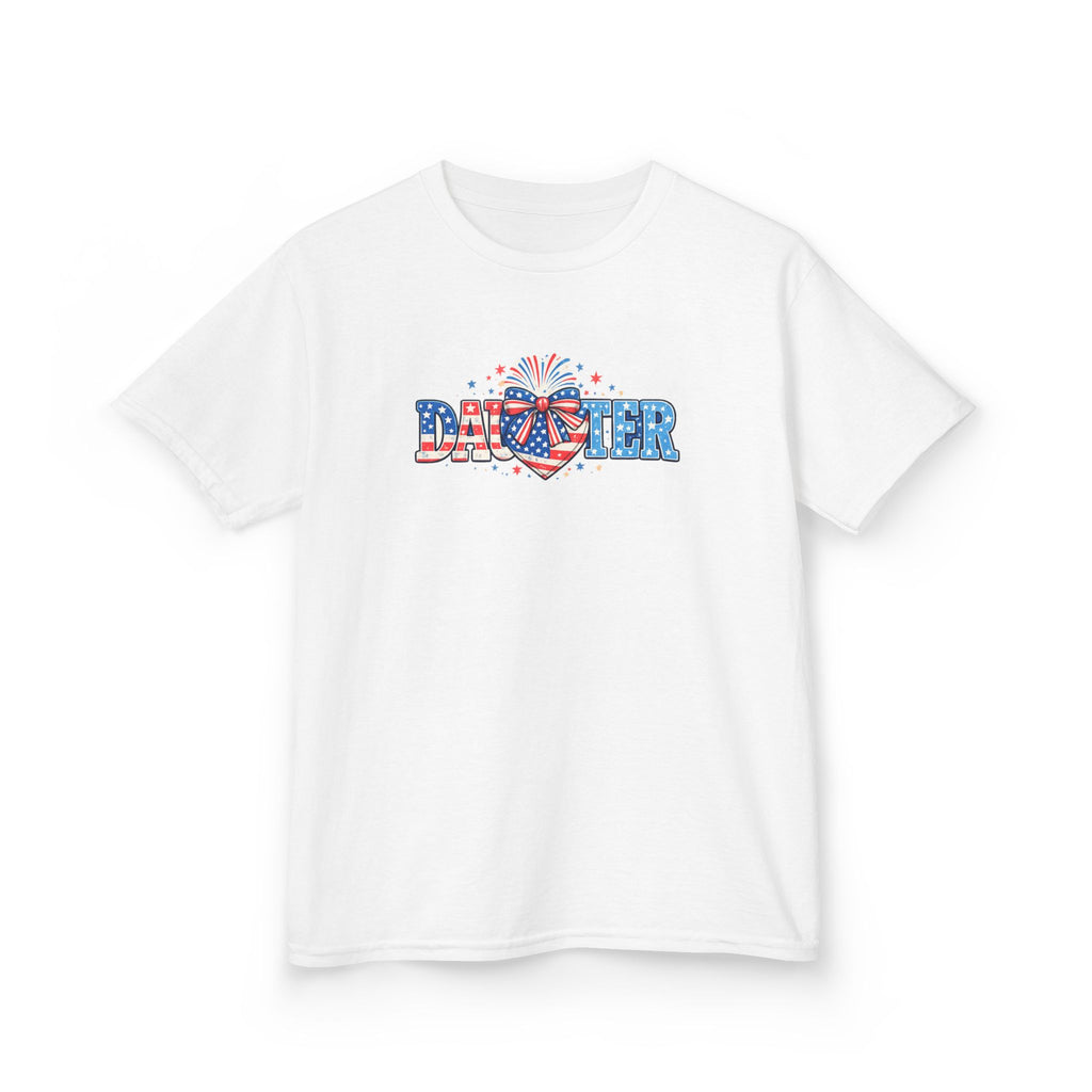 Kids "Daughter" Patriotic Fireworks T-Shirt — 4th of July Girls Tee