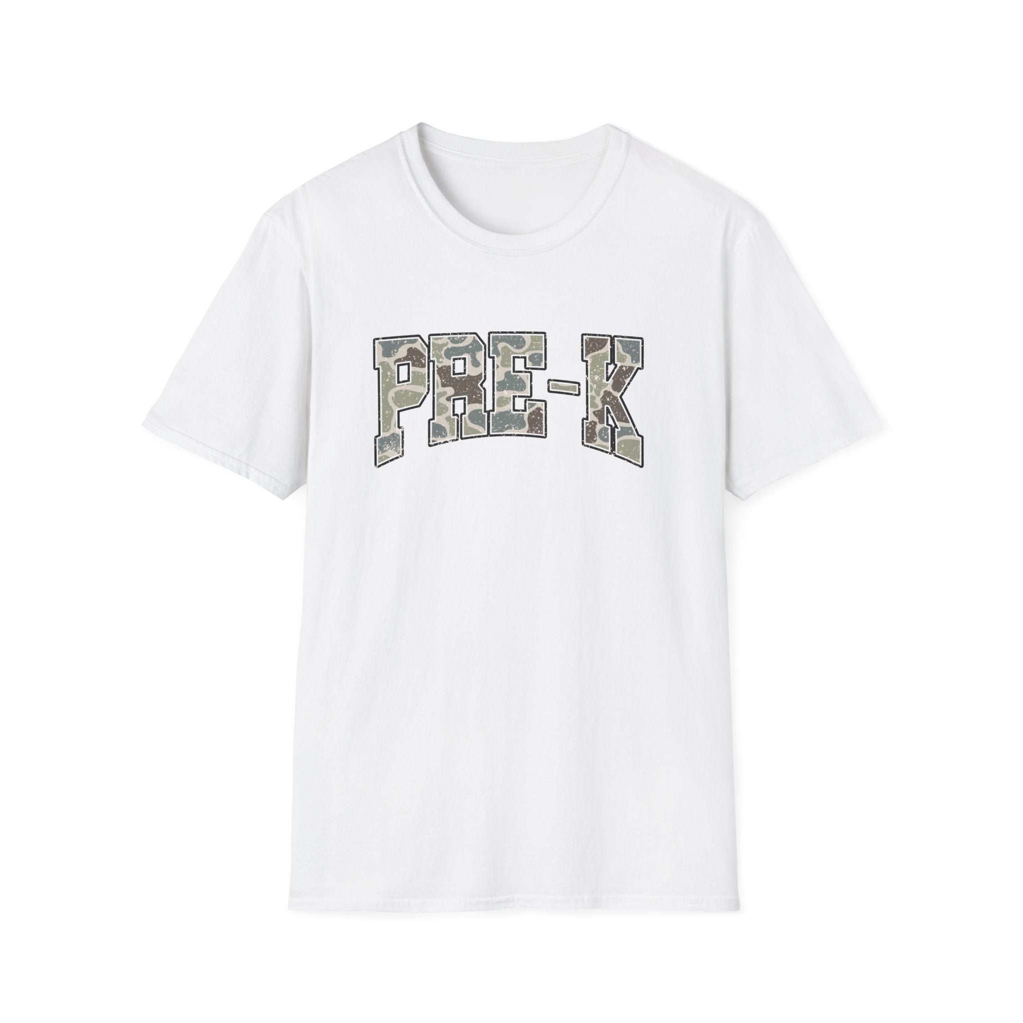 PRE-K Camo Kids T-Shirt — Military Style Preschool Shirt