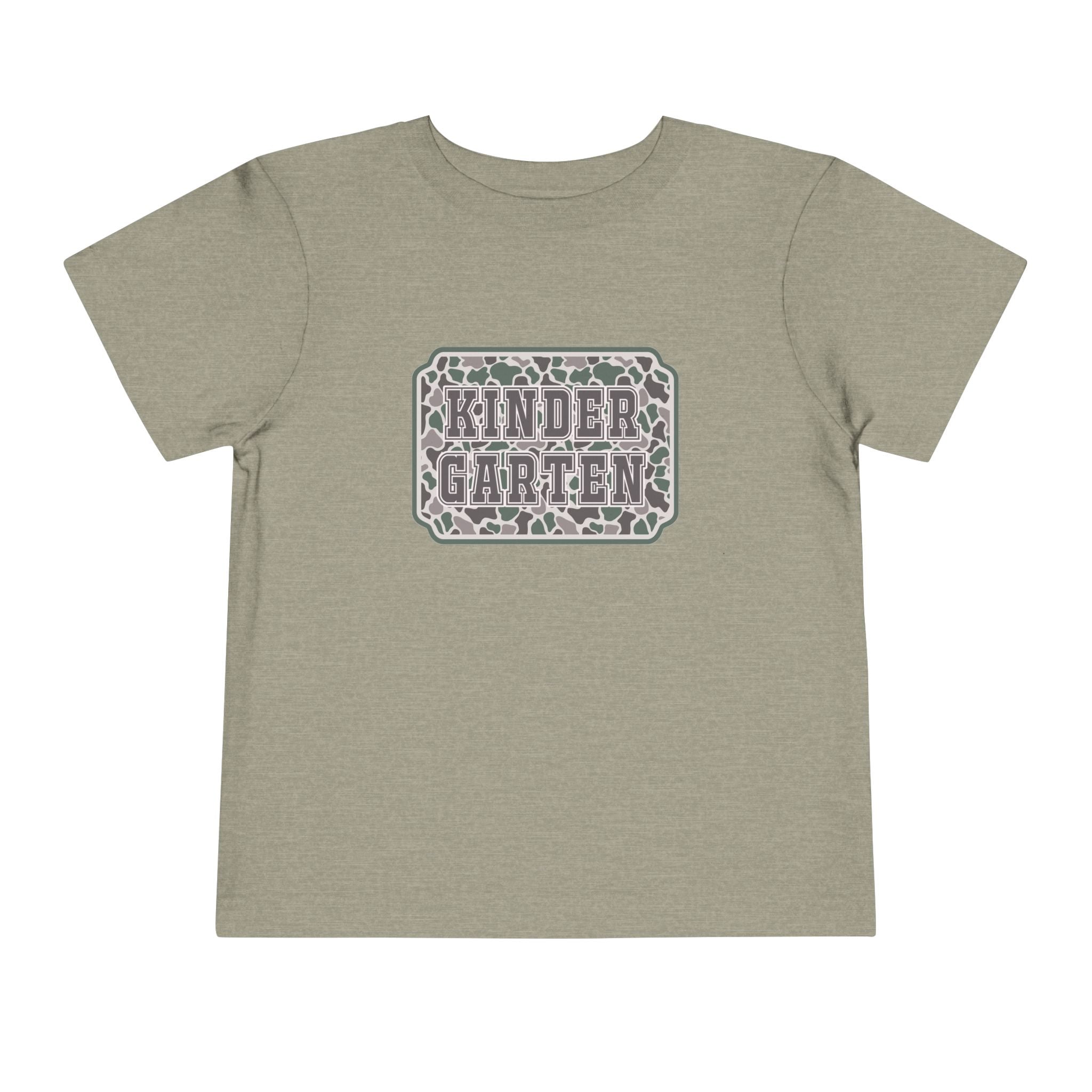 Kindergarten Toddler Tee — Floral Leopard Back to School Shirt
