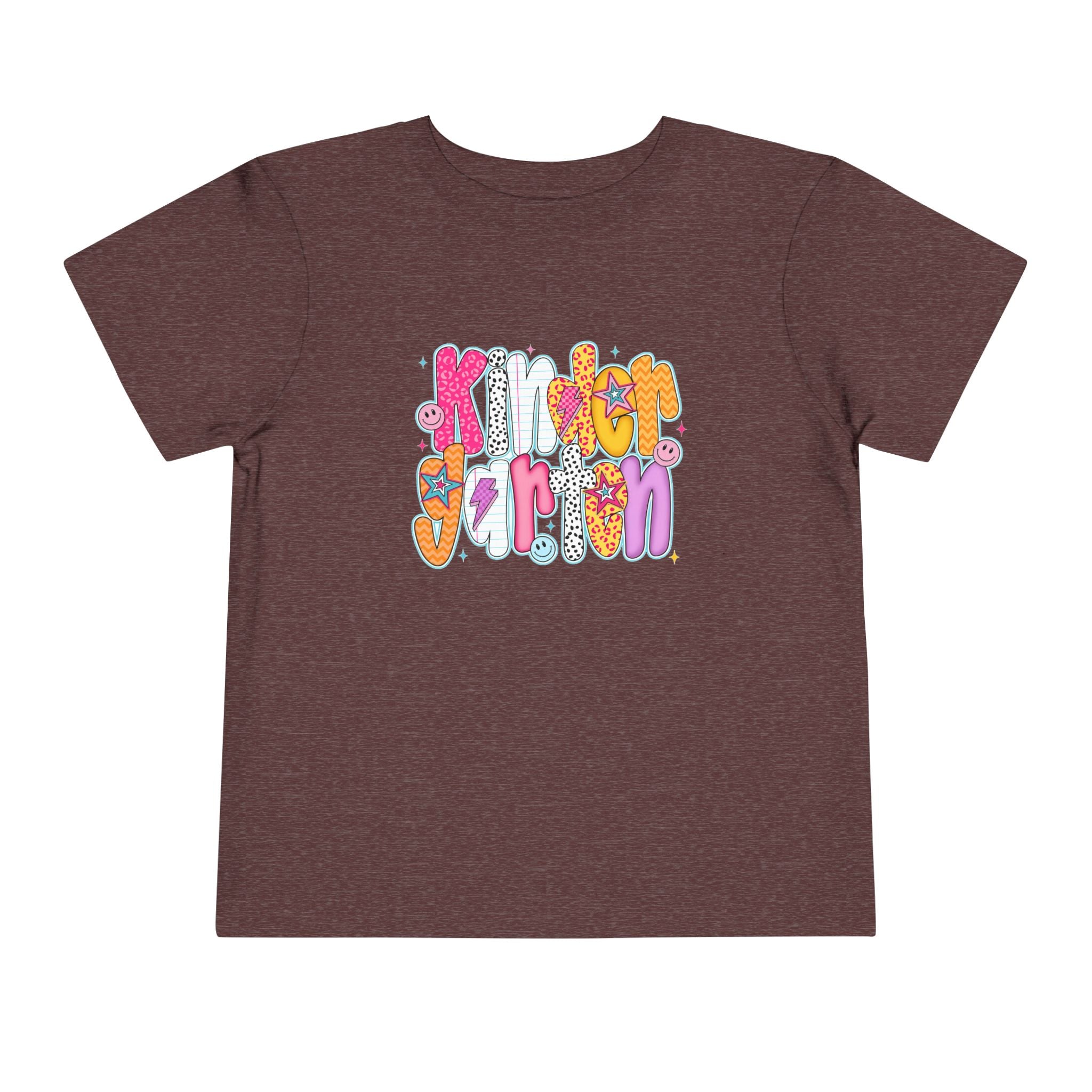Toddler Tee - "Kinder Garten" Colorful Kids Back-to-School Shirt