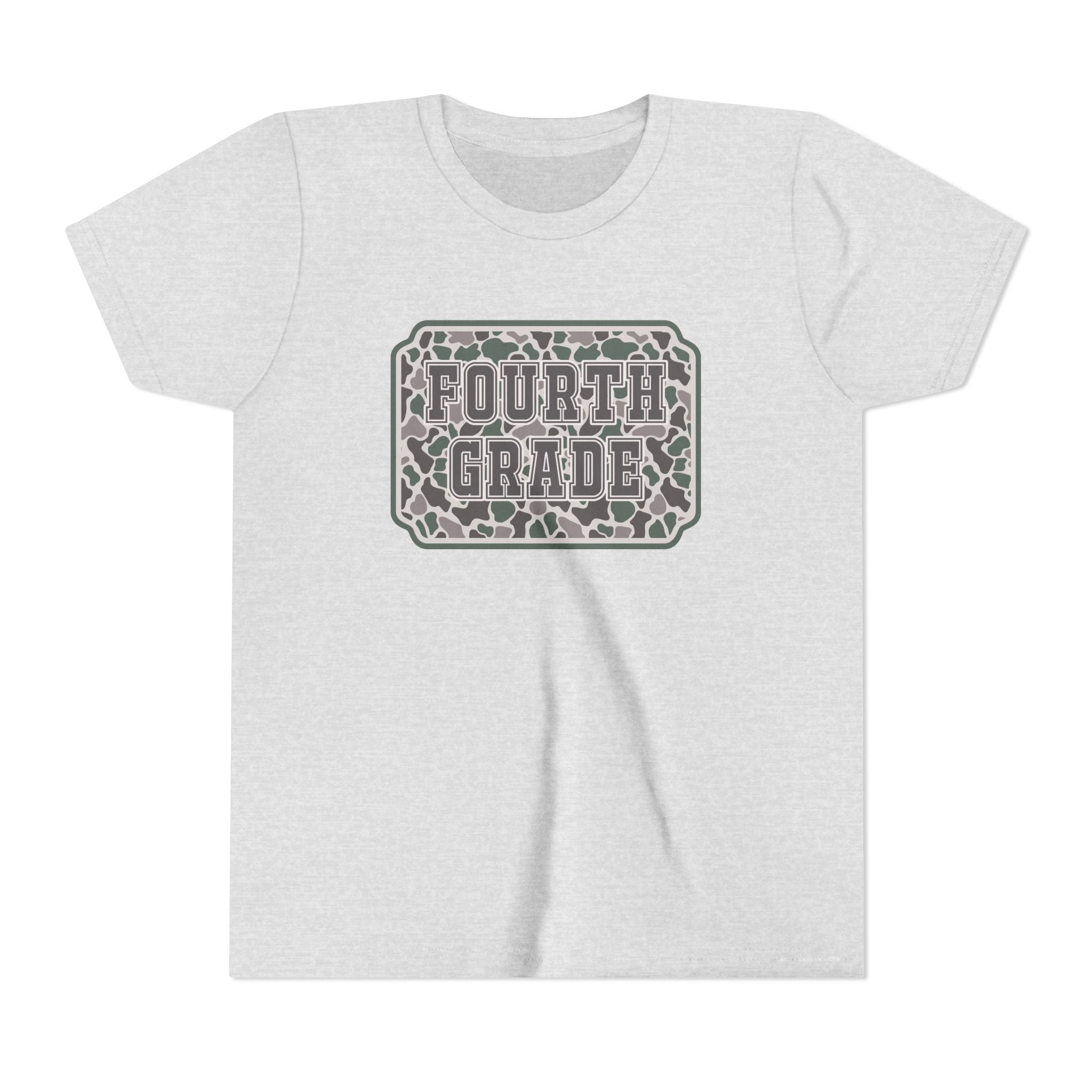 Fourth Grade Camouflage Youth Tee