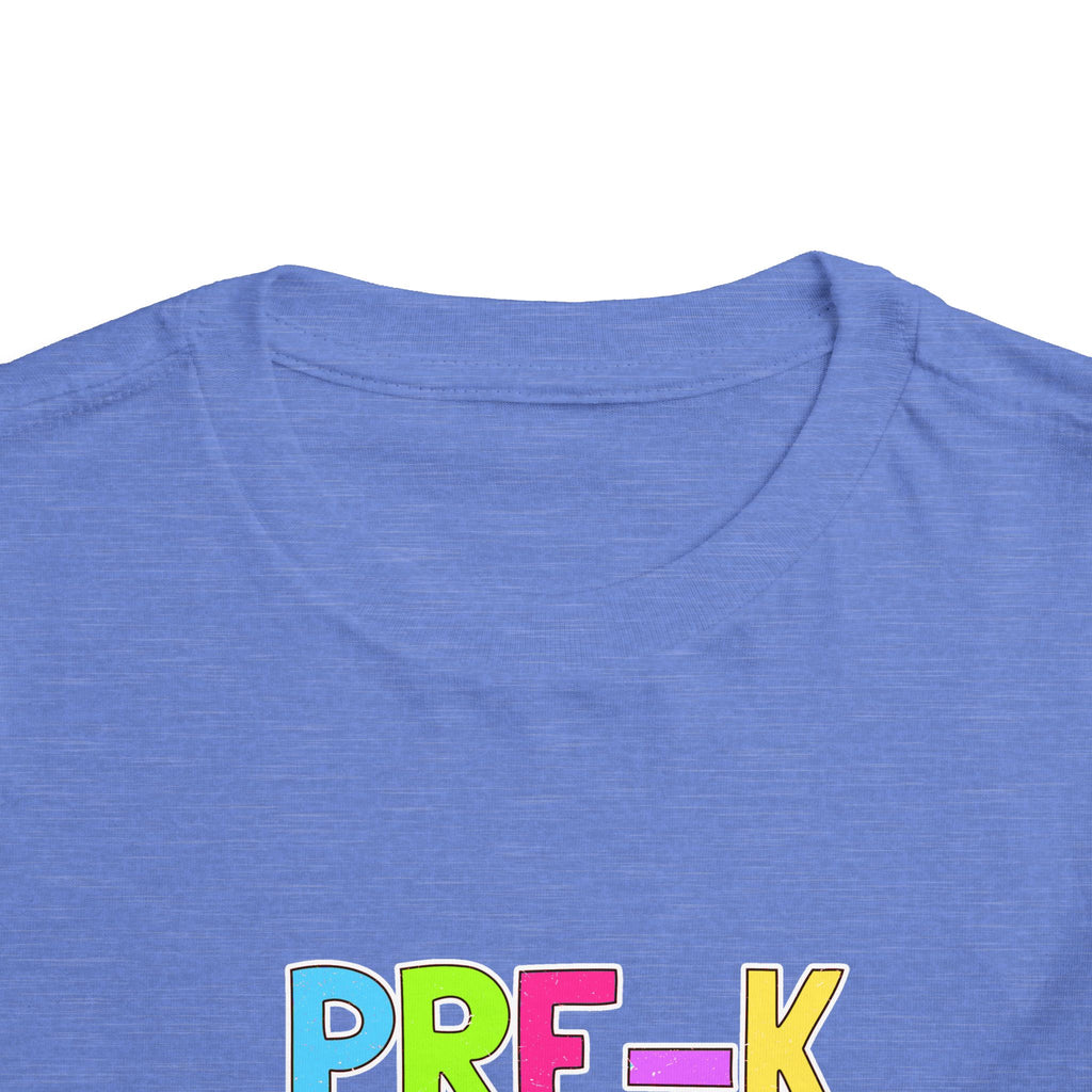 PRE-K Toddler Tee — Colorful Checkerboard Smile Preschool Shirt