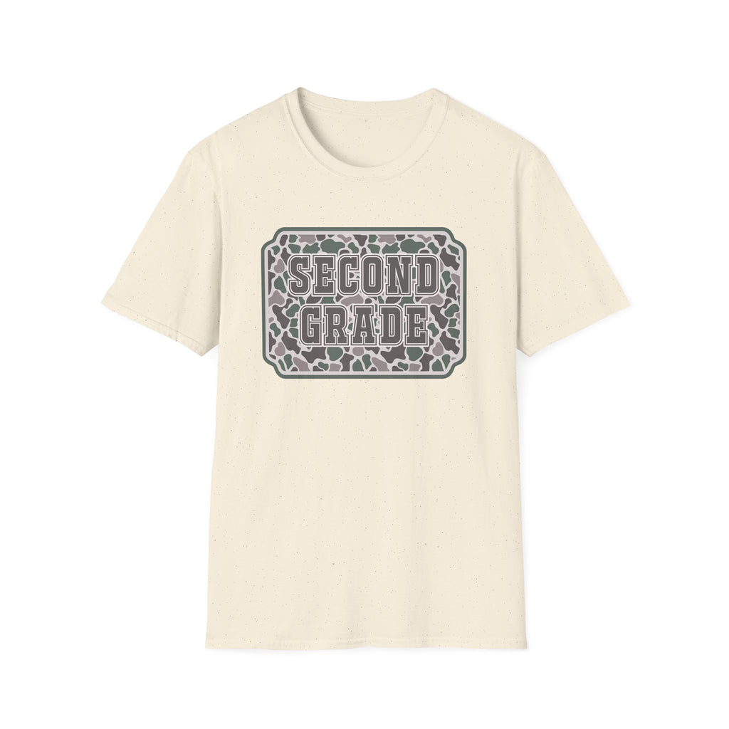 Second Grade Leopard Print T-Shirt — Cute Back-to-School Tee for Teachers & Students