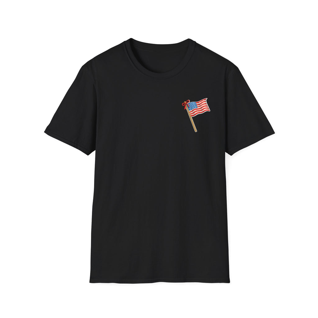 Pocket Flag T-Shirt — Small American Flag Chest Tee