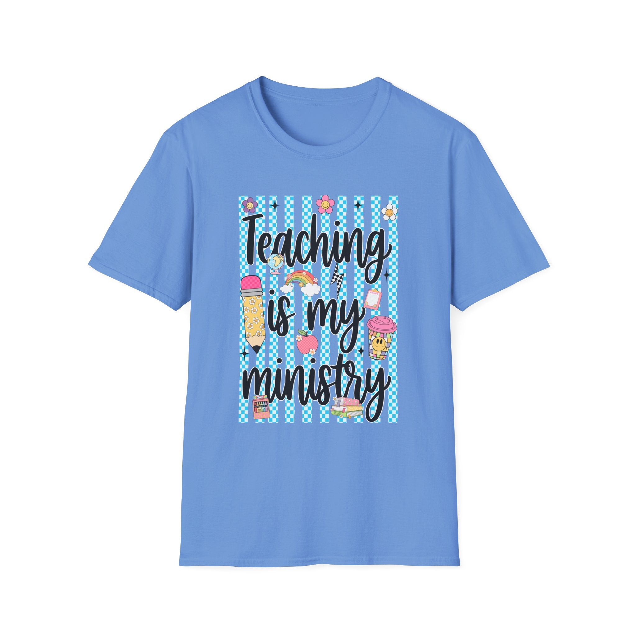 T-Shirt — "Teaching Is My Ministry" Cute Teacher Graphic Tee
