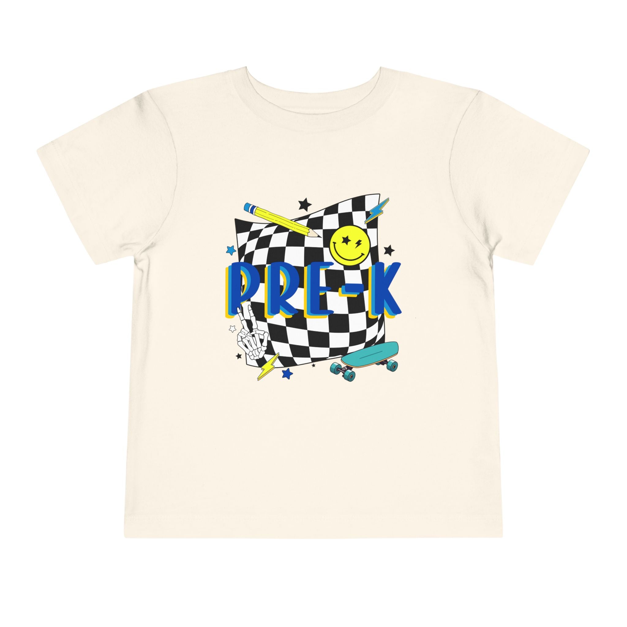 Preschool Skate Smiley Toddler Tee Pre-k