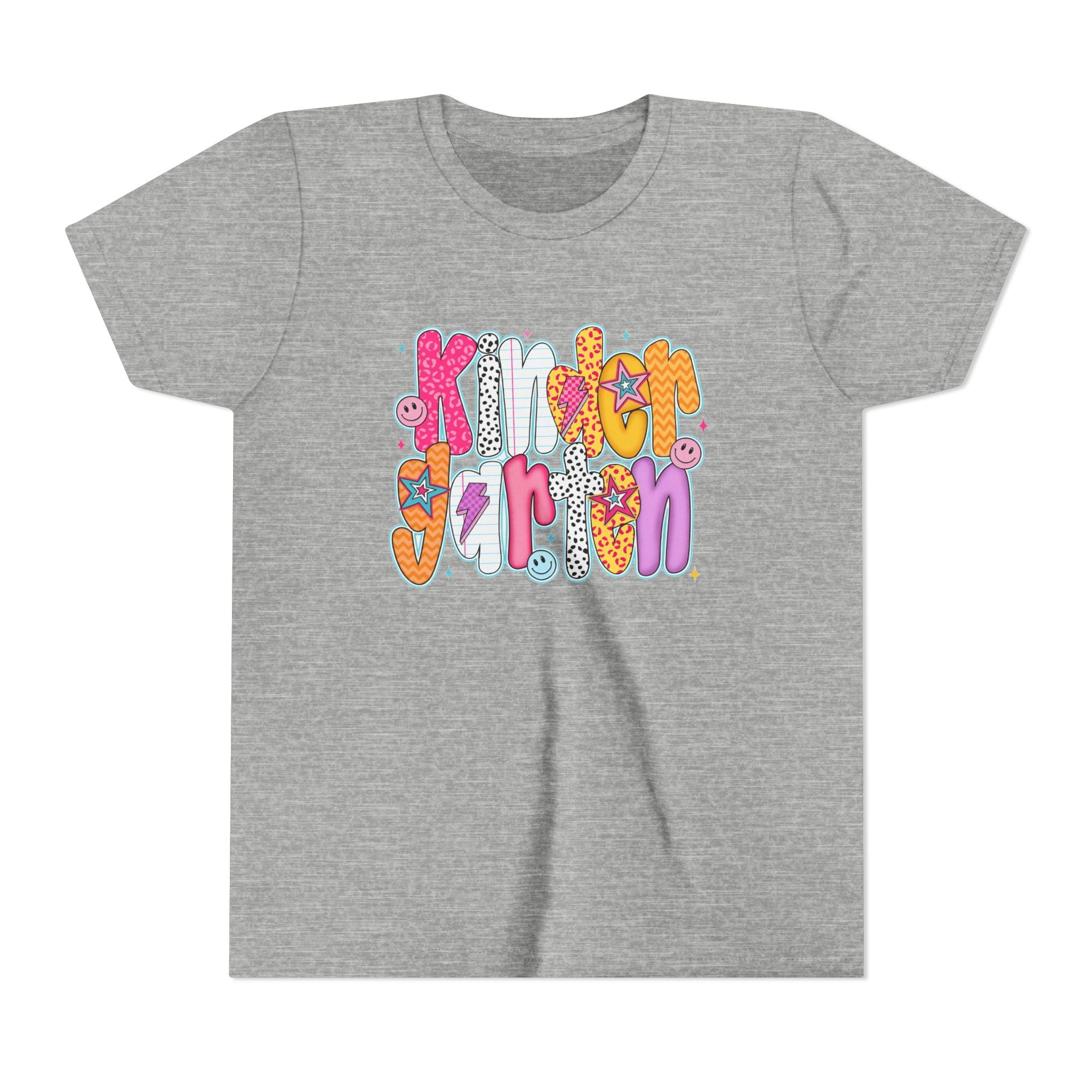 Youth Tee - "Kindergarten" Cute Retro Doodle Graphic