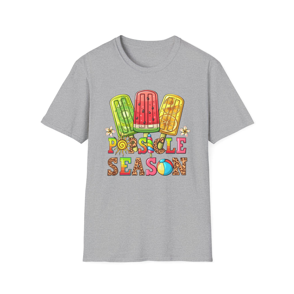Popsicle Season T‑Shirt — Colorful Summer Popsicle Graphic Tee