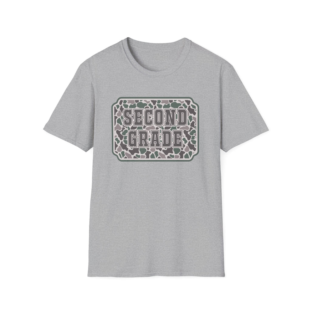 Second Grade Leopard Print T-Shirt — Cute Back-to-School Tee for Teachers & Students