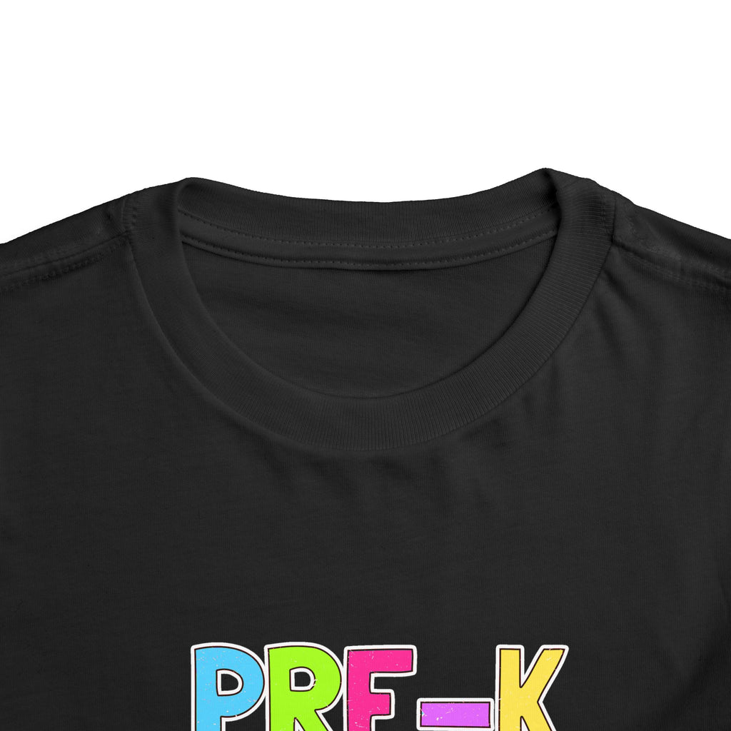 PRE-K Toddler Tee — Colorful Checkerboard Smile Preschool Shirt