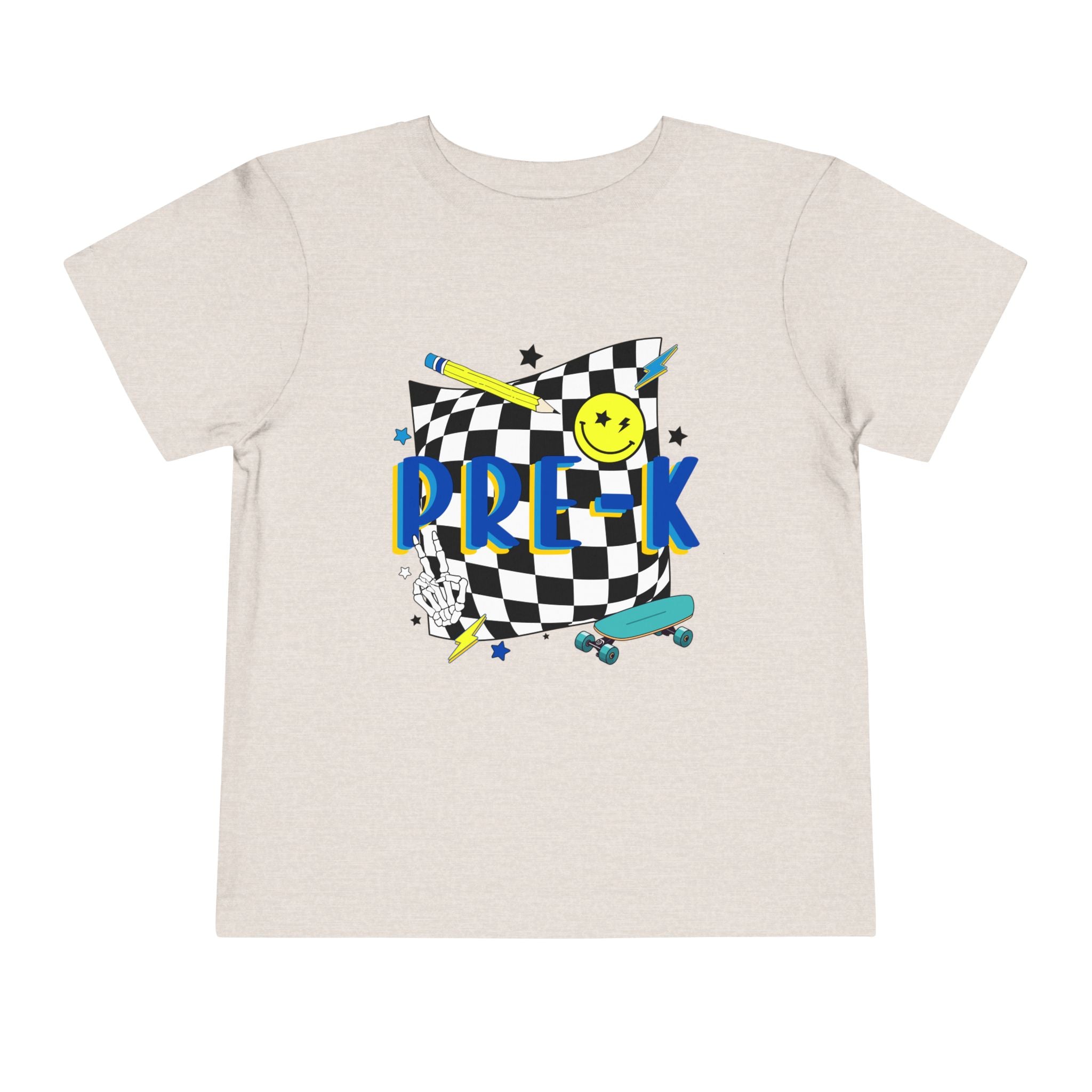 Preschool Skate Smiley Toddler Tee Pre-k