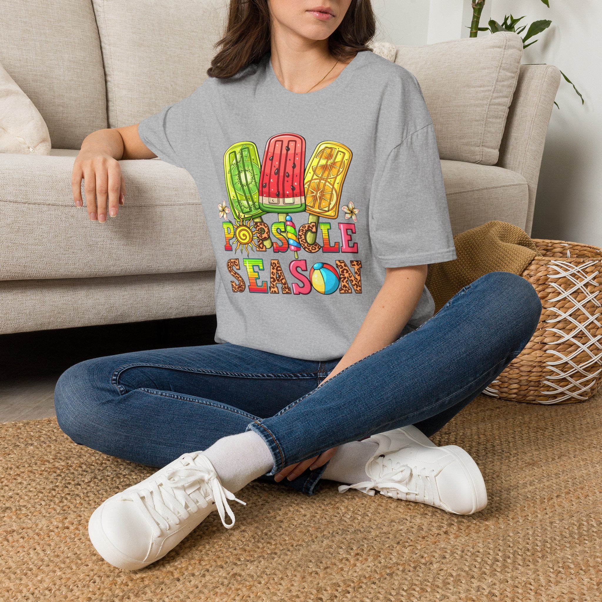Popsicle Season T‑Shirt — Colorful Summer Popsicle Graphic Tee