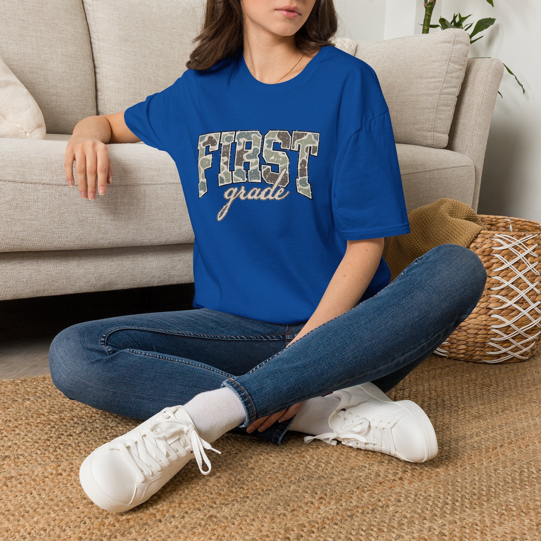 First Grade Camo Tee — 'FIRST grade' Back-to-School Kids T-Shirt