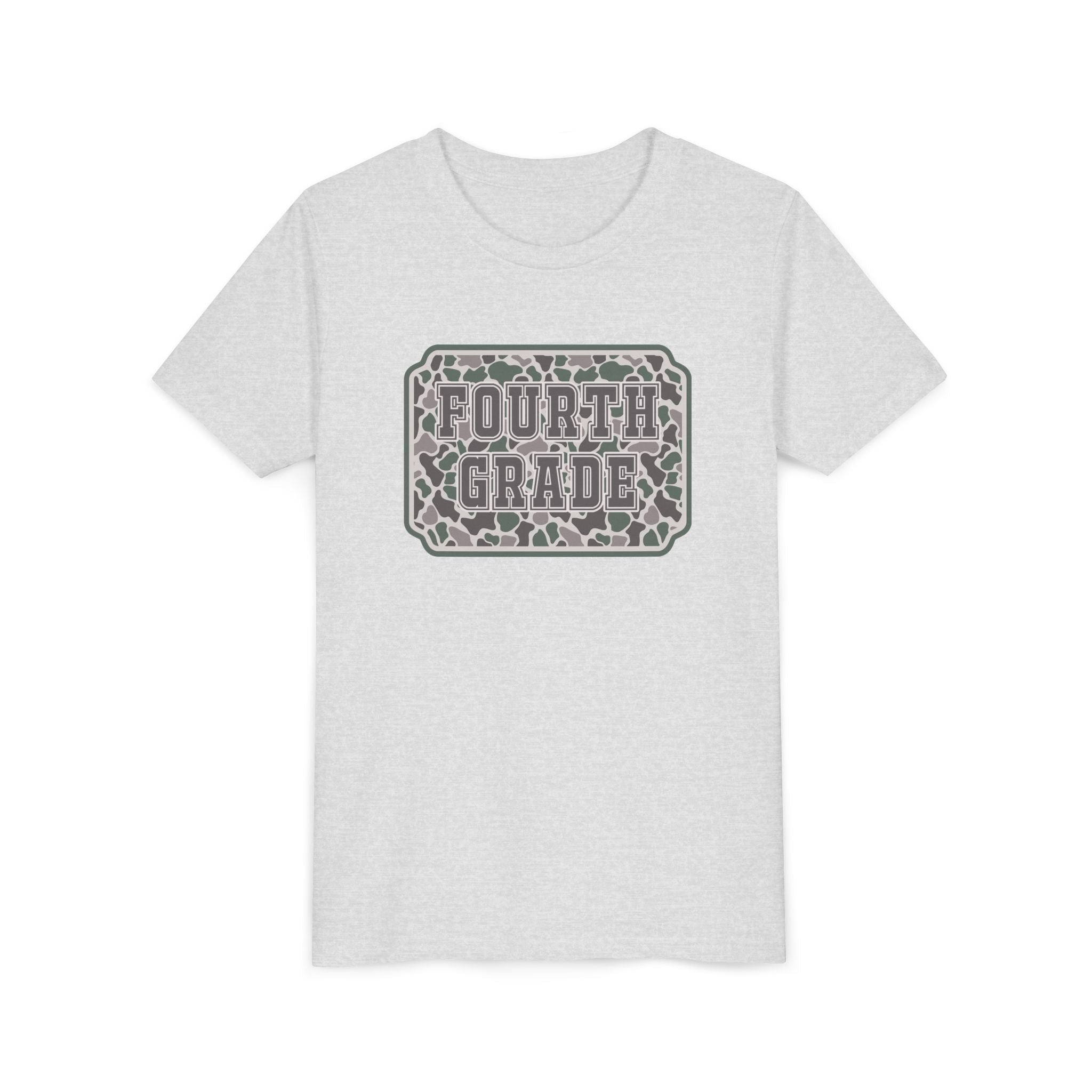 Fourth Grade Camouflage Youth Tee