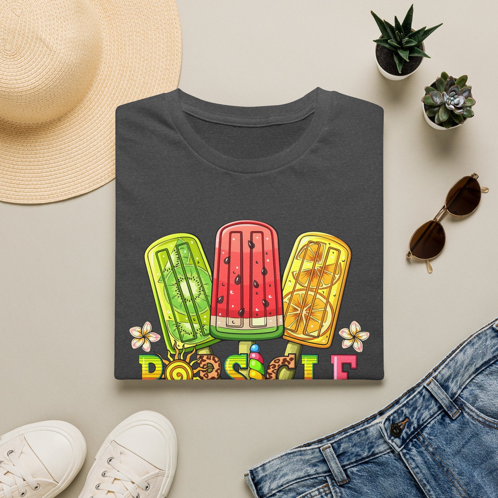 Popsicle Season T‑Shirt — Colorful Summer Popsicle Graphic Tee