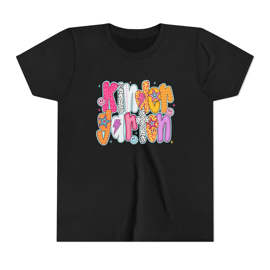 Youth Tee - "Kindergarten" Cute Retro Doodle Graphic