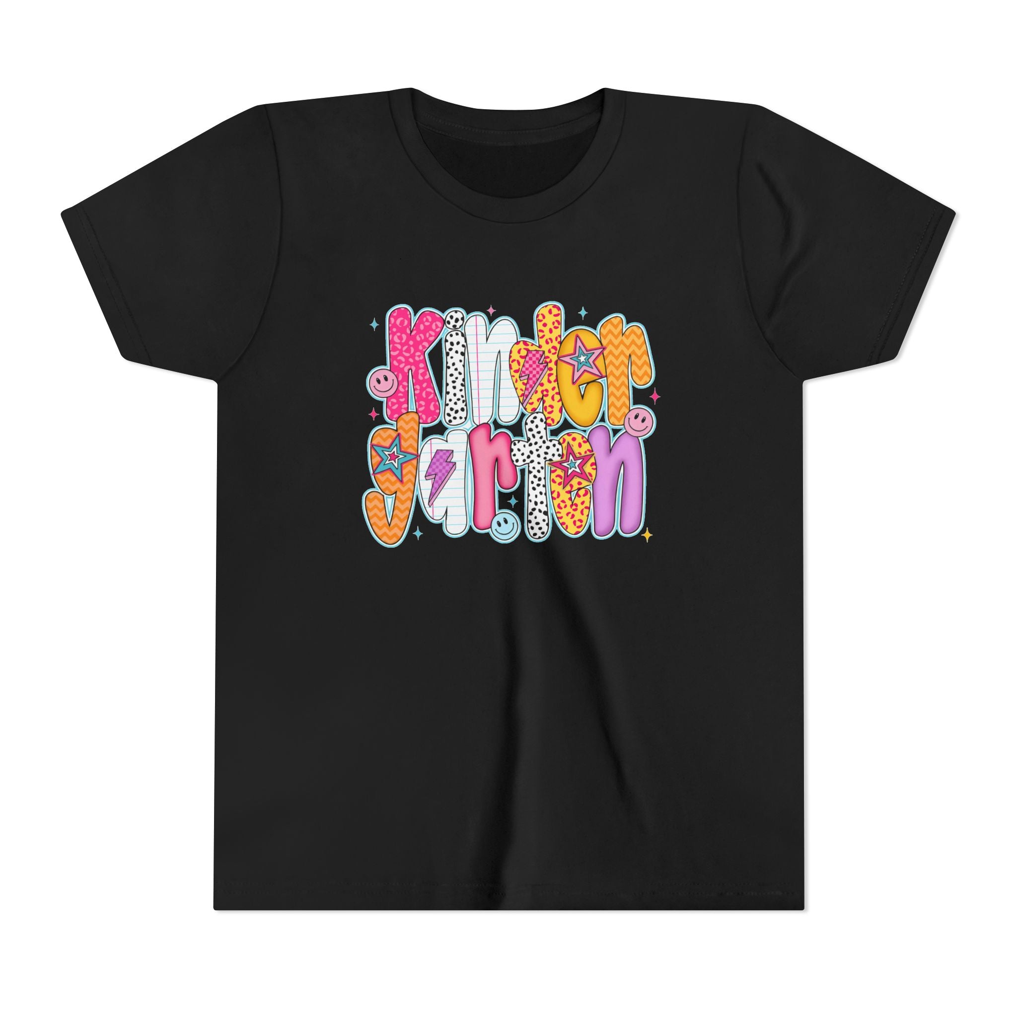 Youth Tee - "Kindergarten" Cute Retro Doodle Graphic