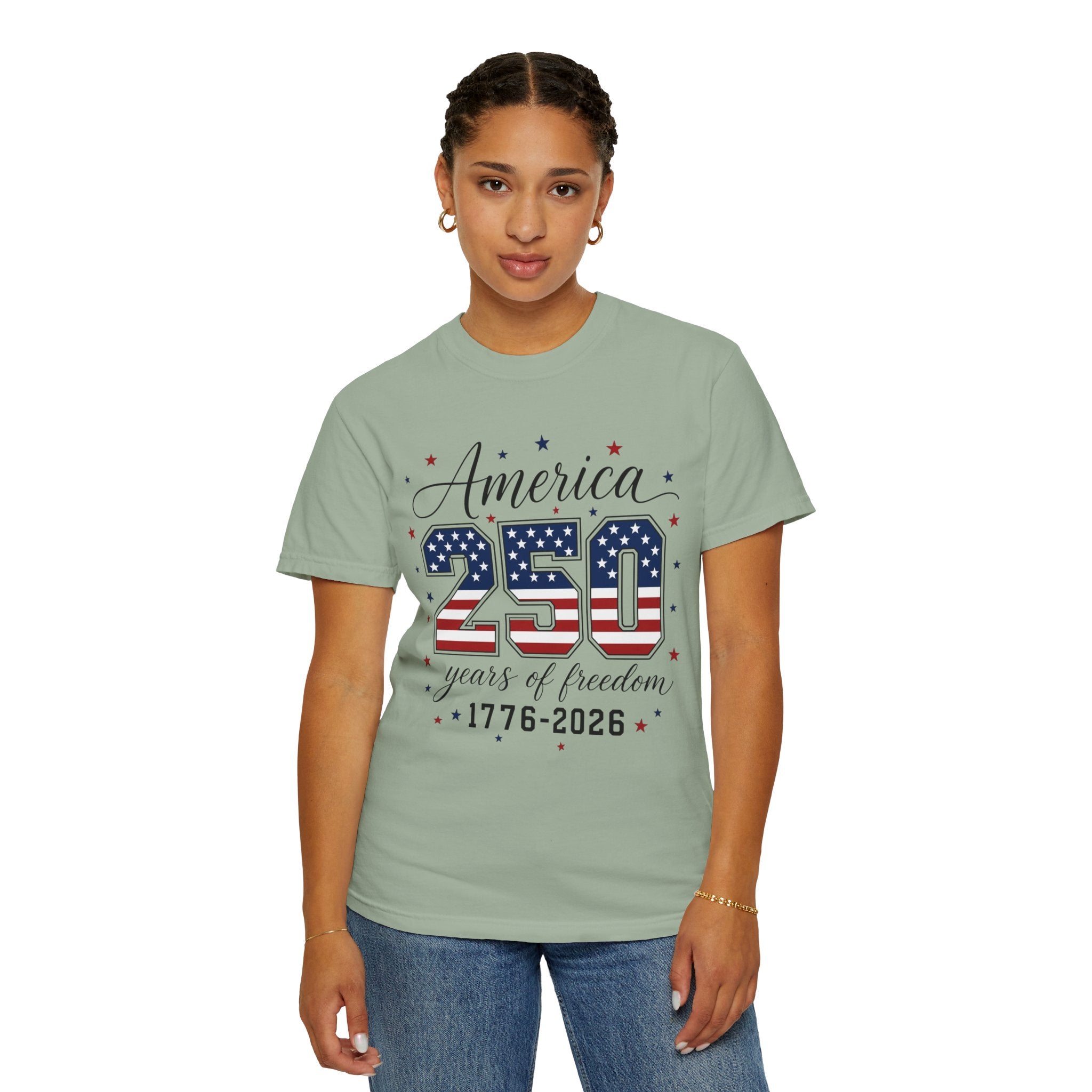America 250 T-Shirt — 250 Years of Freedom 1776–2026 Patriotic Tee