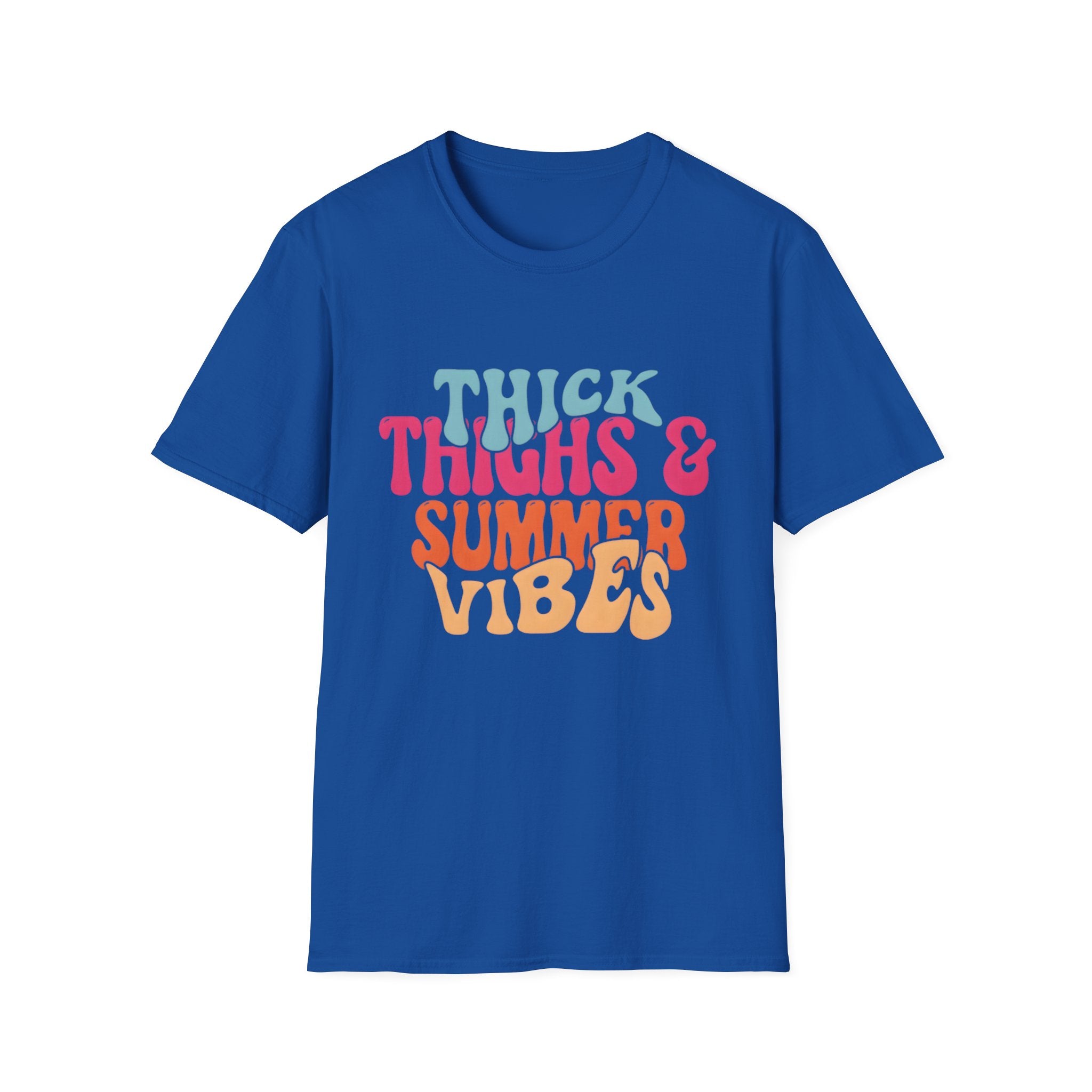 T-Shirt — Thick Thighs & Summer Vibes Retro Graphic Tee