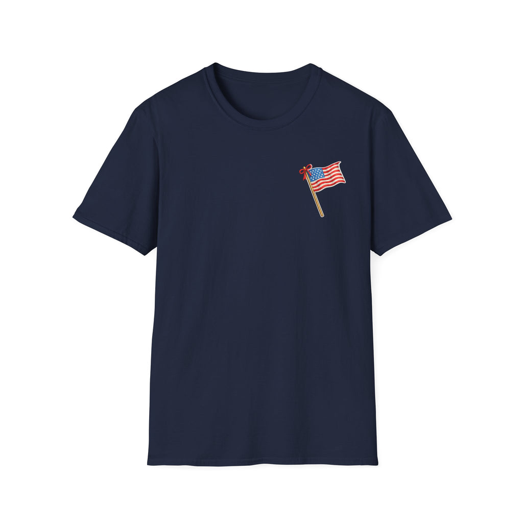 Pocket Flag T-Shirt — Small American Flag Chest Tee