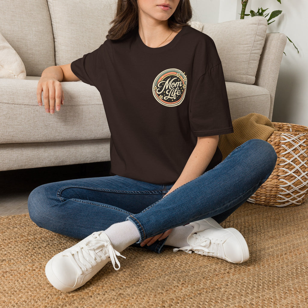 Mom Life T-Shirt — Retro Floral Mom Tee