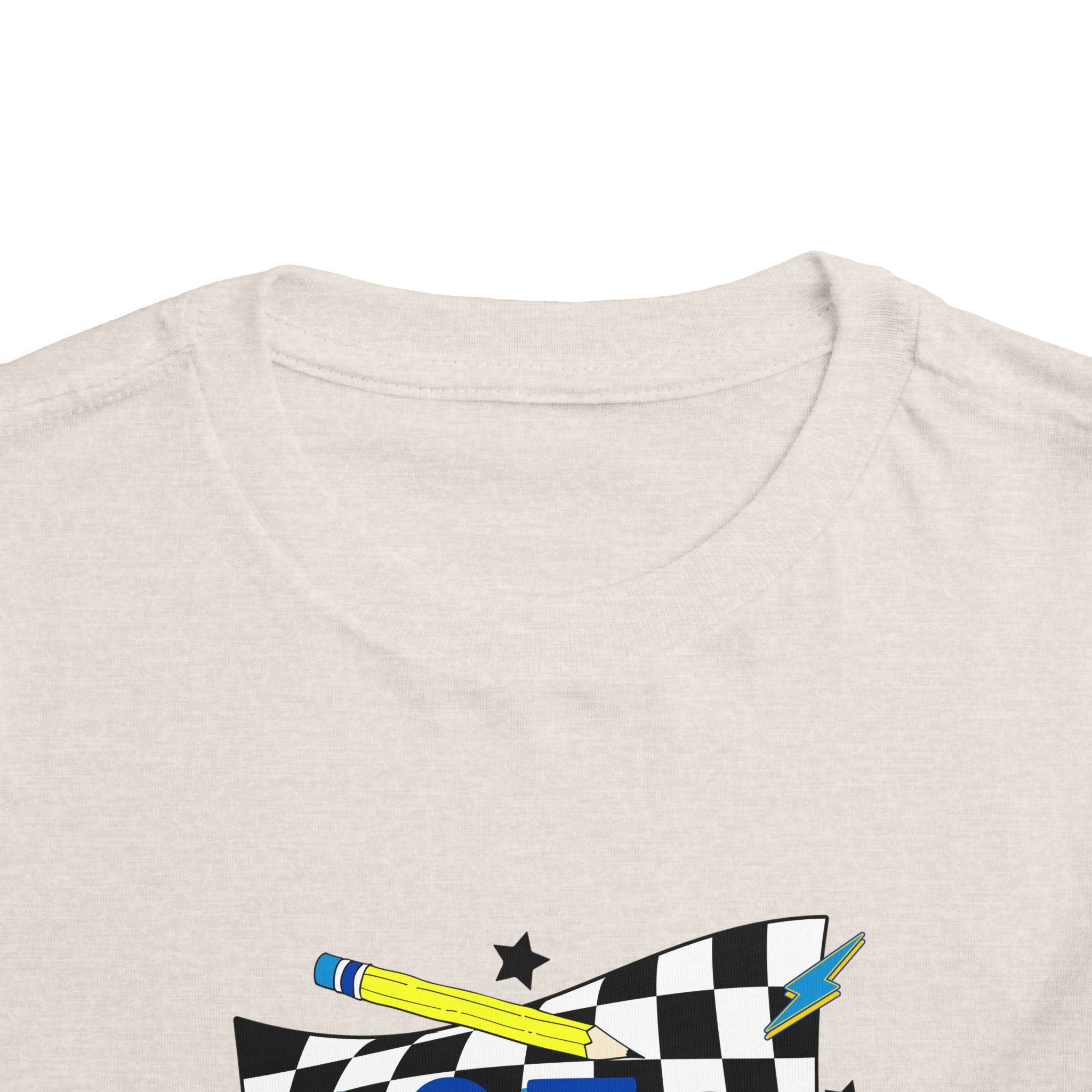 1st Grade Toddler Tee - Back-to-School Smile Skateboard Design