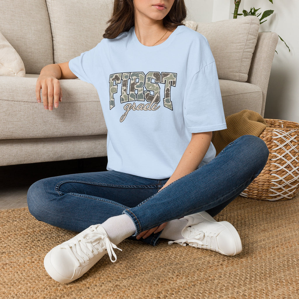 First Grade Camo Tee — 'FIRST grade' Back-to-School Kids T-Shirt