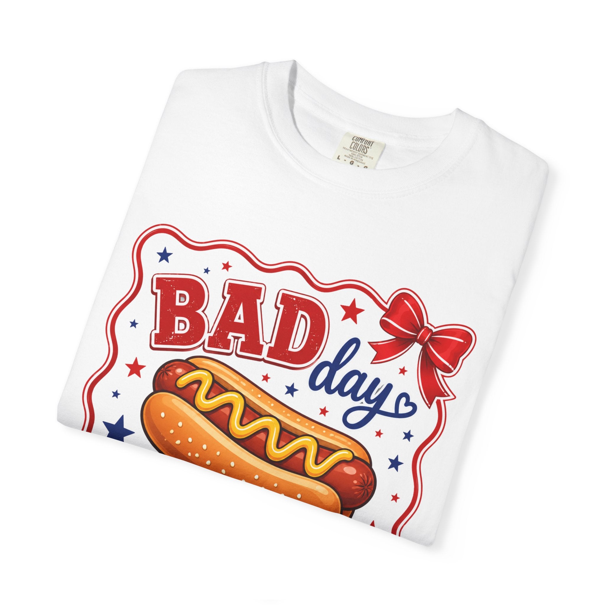 T-Shirt — "Bad Day to Be a Hotdog" Retro BBQ Graphic Tee