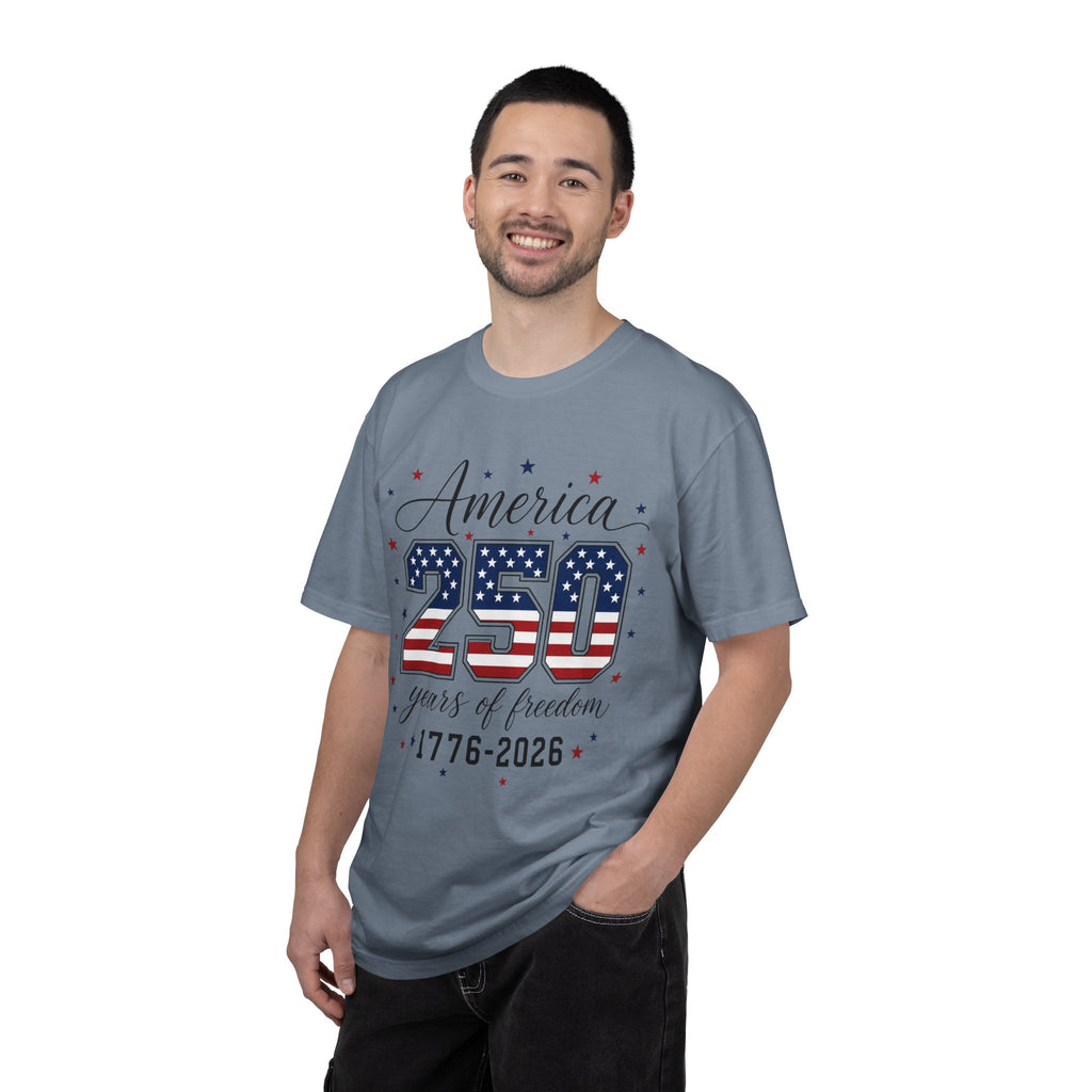 America 250 T-Shirt — 250 Years of Freedom 1776–2026 Patriotic Tee