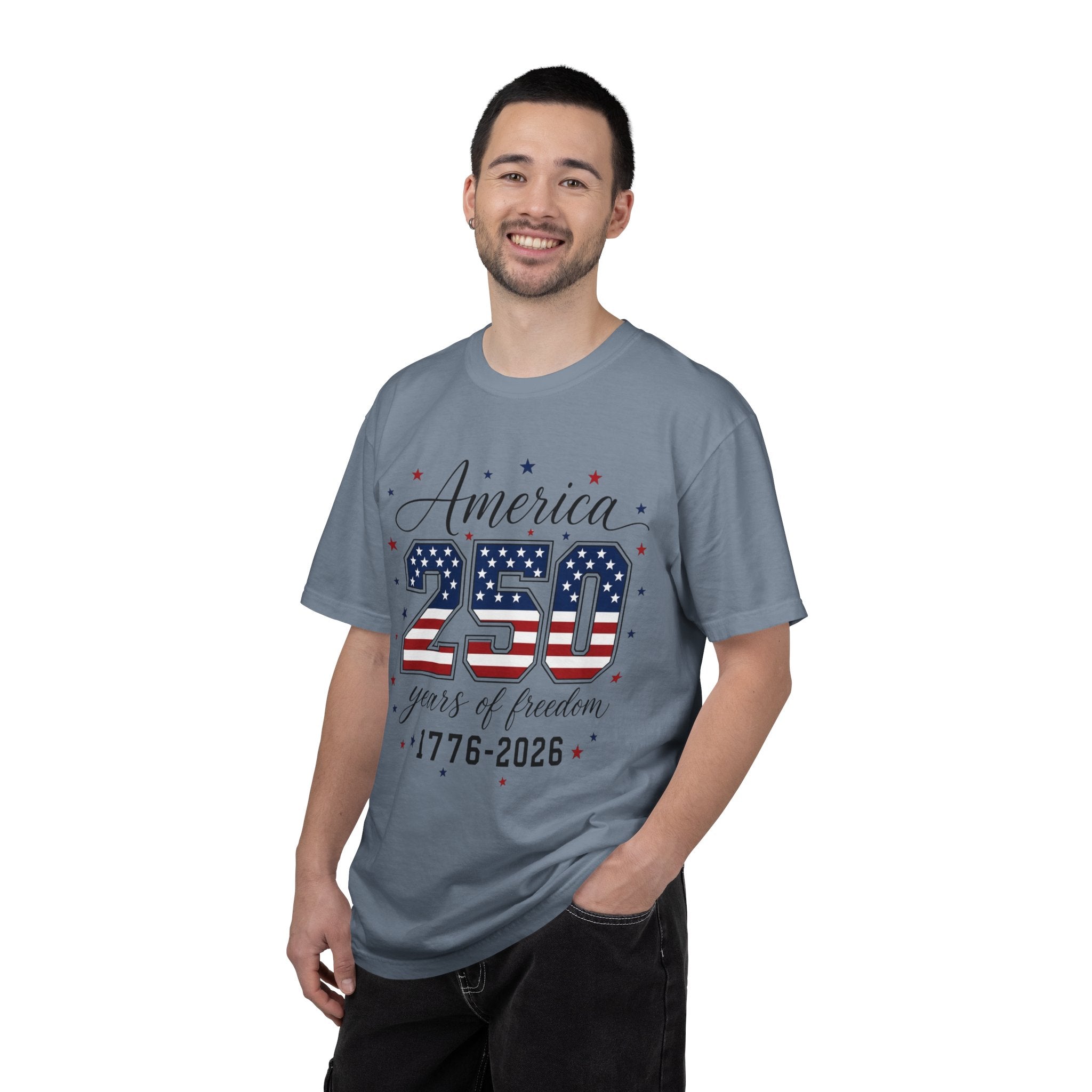 America 250 T-Shirt — 250 Years of Freedom 1776–2026 Patriotic Tee