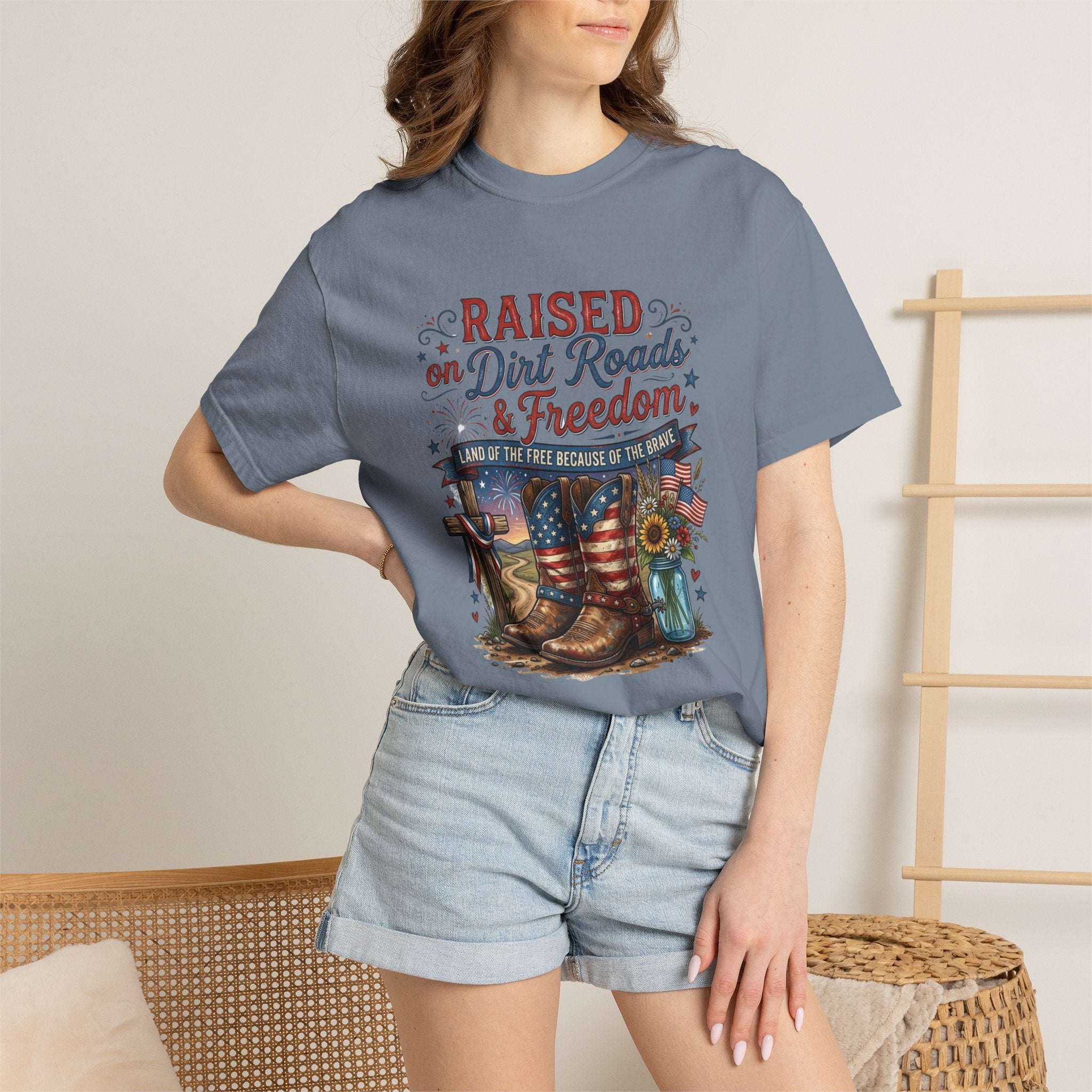 Raised on Dirt Roads & Freedom T-Shirt