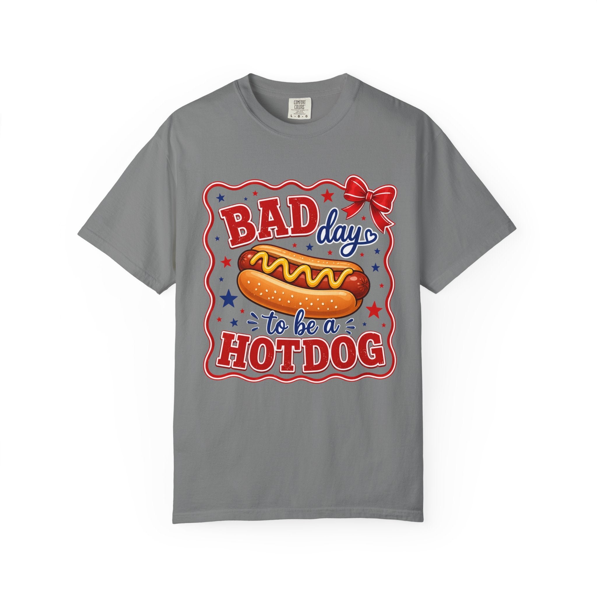 T-Shirt — "Bad Day to Be a Hotdog" Retro BBQ Graphic Tee