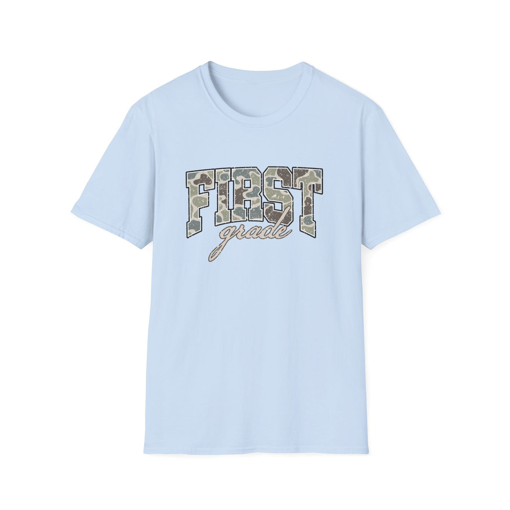 First Grade Camo Tee — 'FIRST grade' Back-to-School Kids T-Shirt