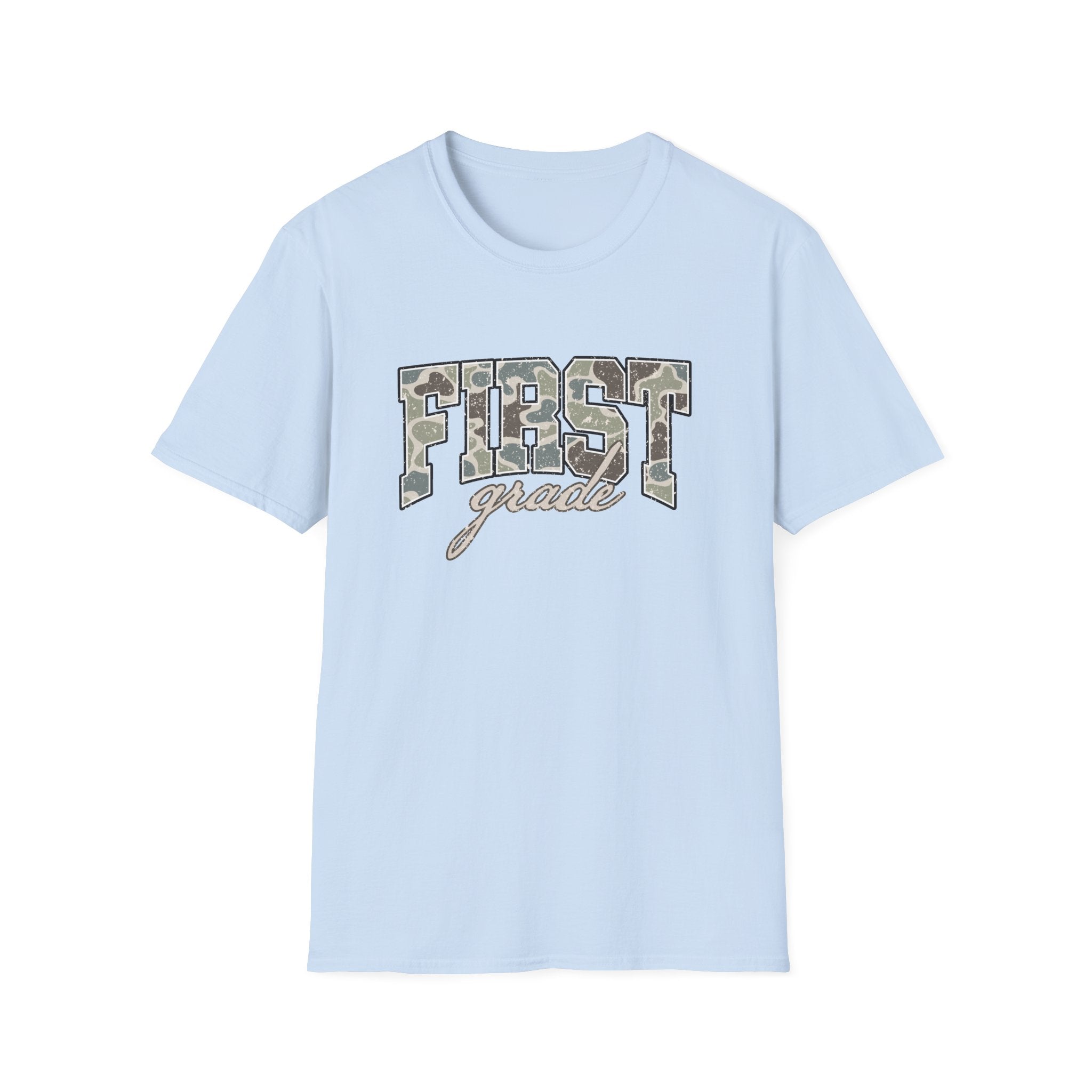 First Grade Camo Tee — 'FIRST grade' Back-to-School Kids T-Shirt