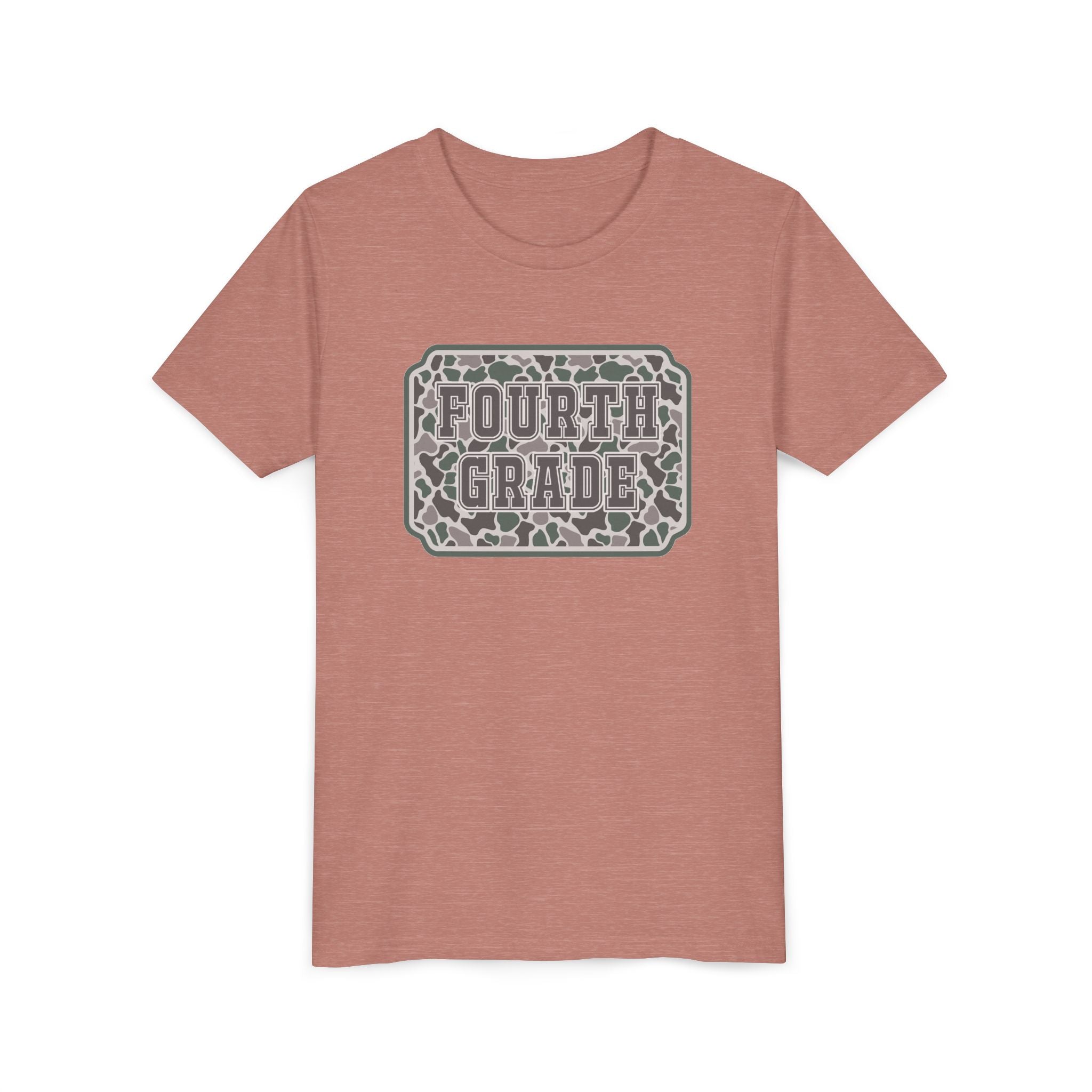 Fourth Grade Camouflage Youth Tee