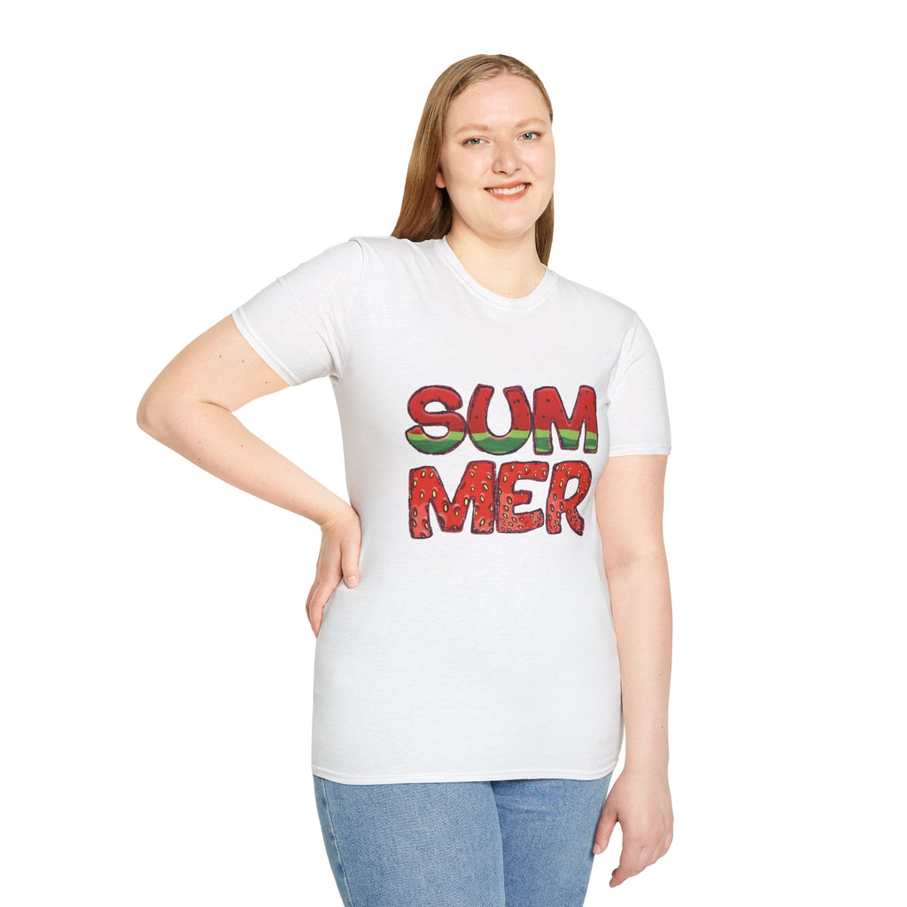 Summer Watermelon T-Shirt — Retro Fruity "SUMMER" Graphic Tee