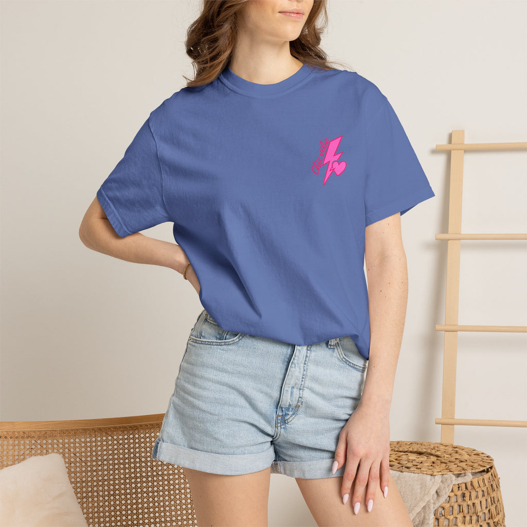 Motherhood Graphic T-Shirt — "Motherhood Powered by Coffee, Chaos & Delusion"