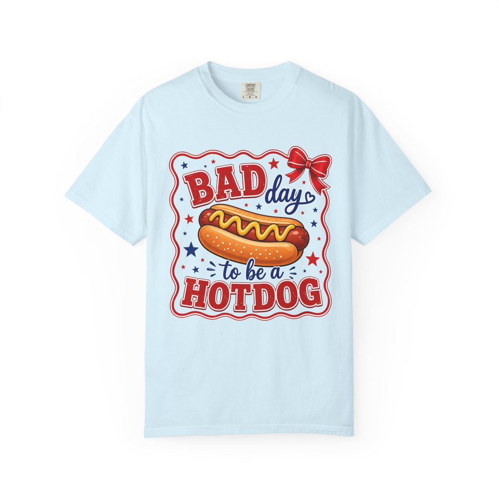 T-Shirt — "Bad Day to Be a Hotdog" Retro BBQ Graphic Tee
