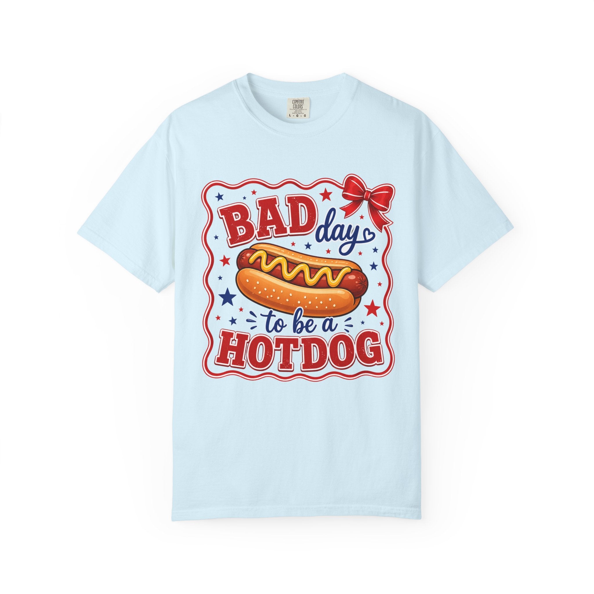T-Shirt — "Bad Day to Be a Hotdog" Retro BBQ Graphic Tee