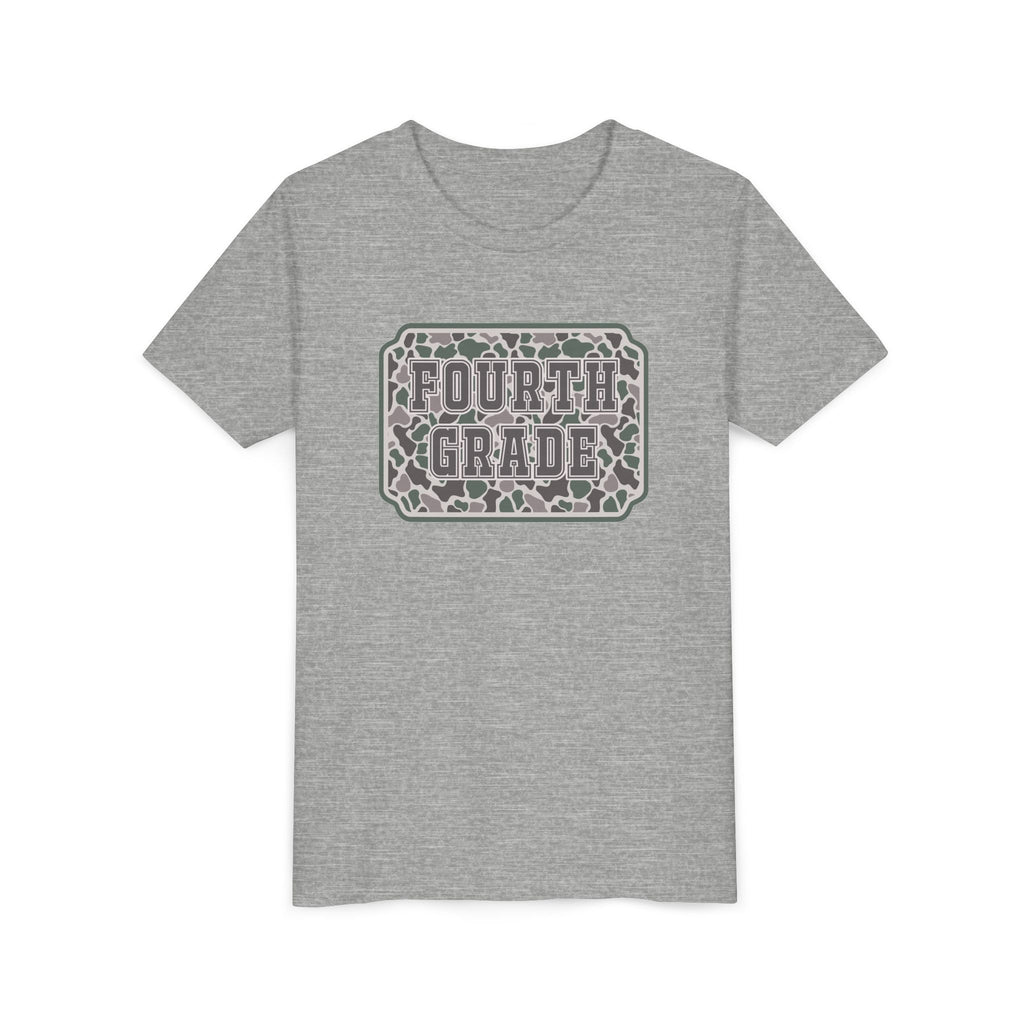 Fourth Grade Camouflage Youth Tee