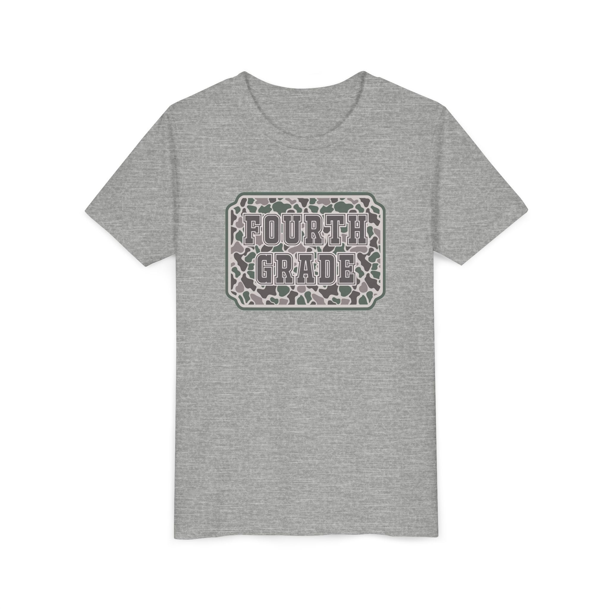 Fourth Grade Camouflage Youth Tee