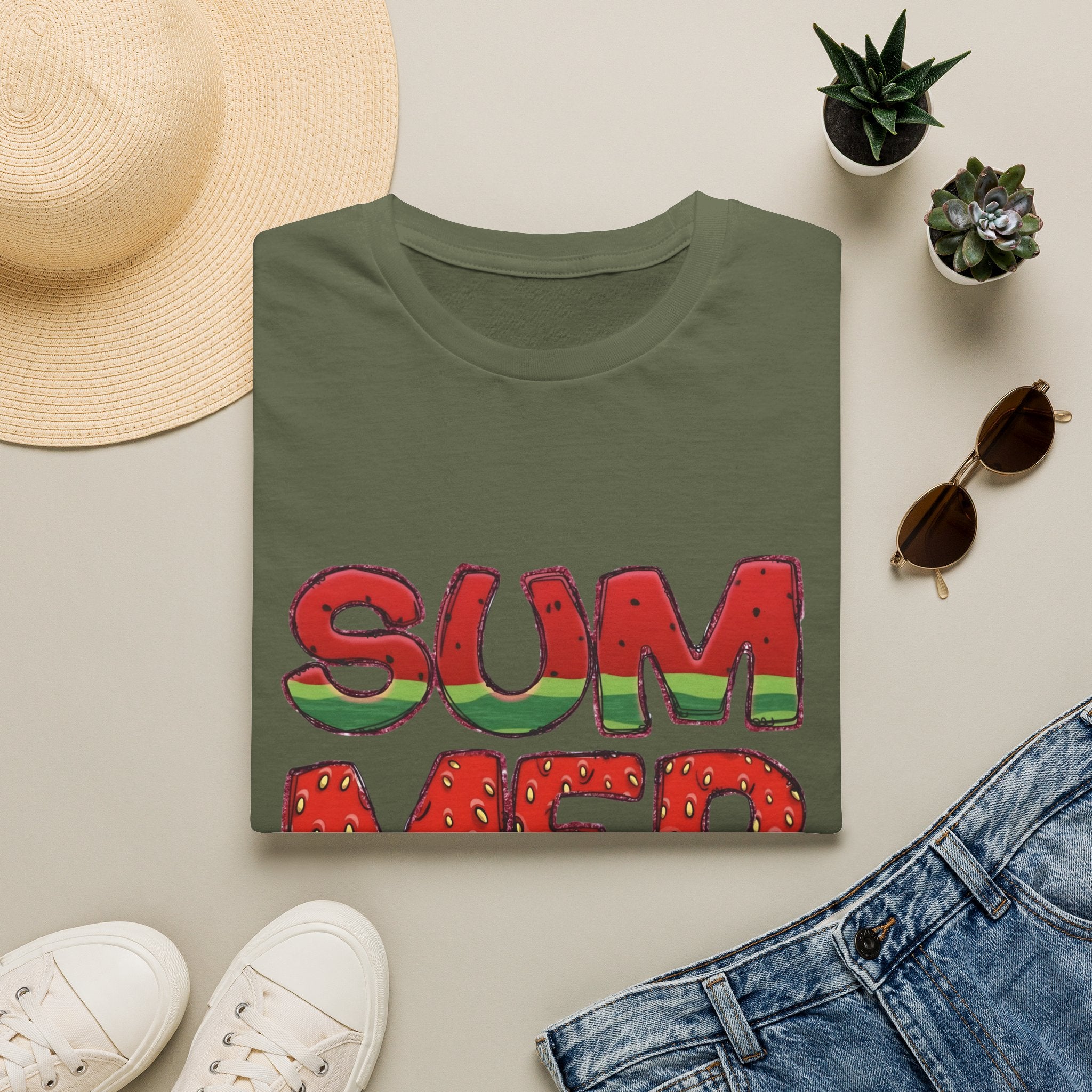 Summer Watermelon T-Shirt — Retro Fruity "SUMMER" Graphic Tee