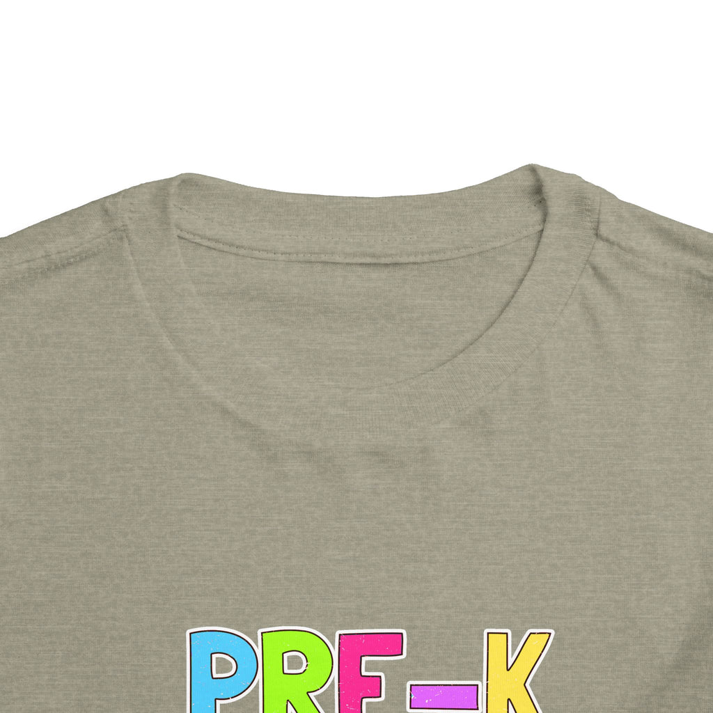 PRE-K Toddler Tee — Colorful Checkerboard Smile Preschool Shirt